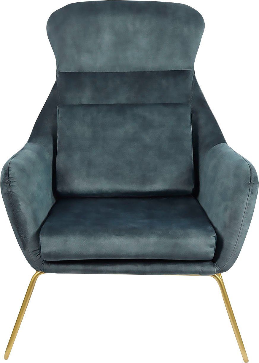 SalesFever Relaxfauteuil met rugkussens tv-fauteuils blauw