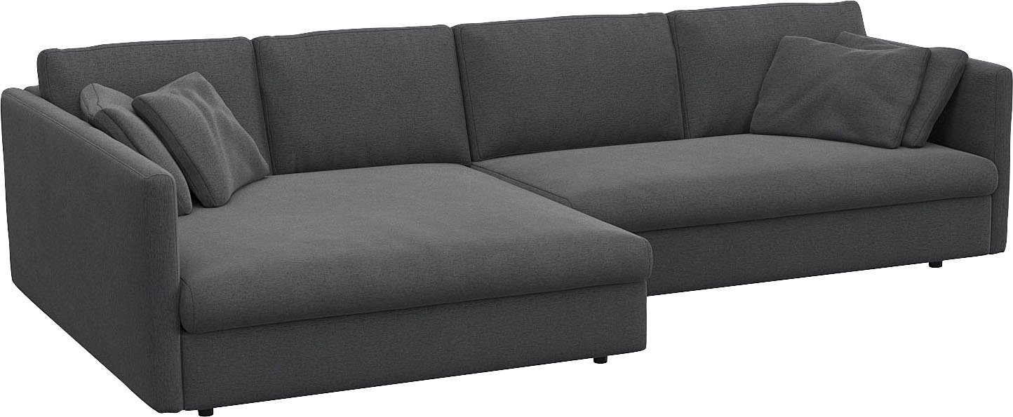 FLEXLUX Hoekbank Lovane Zacht en zeer comfortabel, grote zitdiepte op koudschuim, inclusief sierkussen