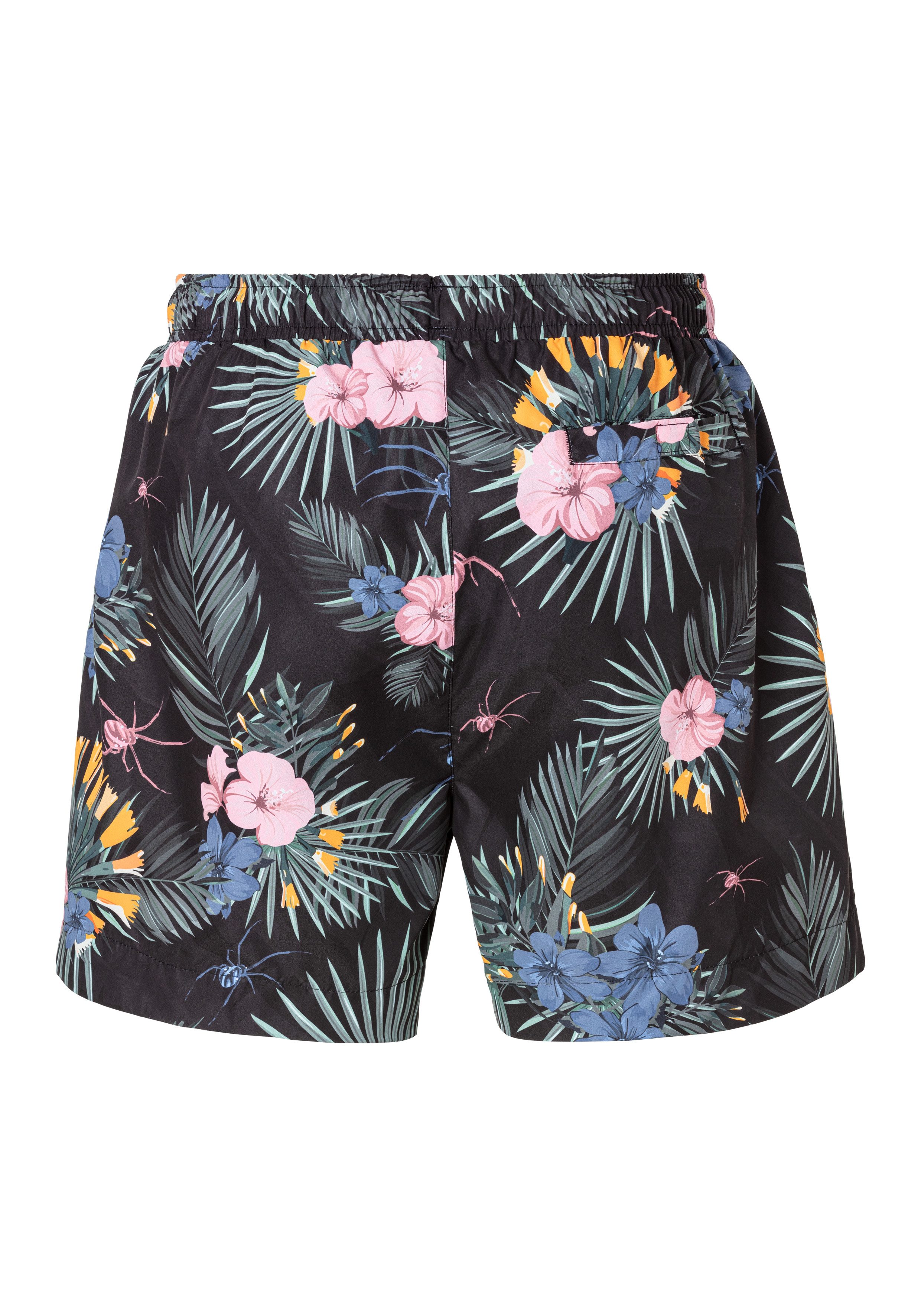 HUGO underwear Zwemshort CALALA met tropisch patroon