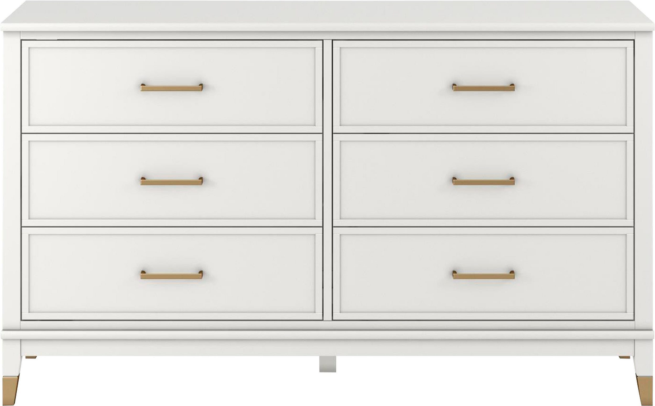 CosmoLiving by Cosmopolitan Kast Westerleigh met 6 laden, mdf, poten van massief hout, hoogte 85 cm, breedte 145 cm