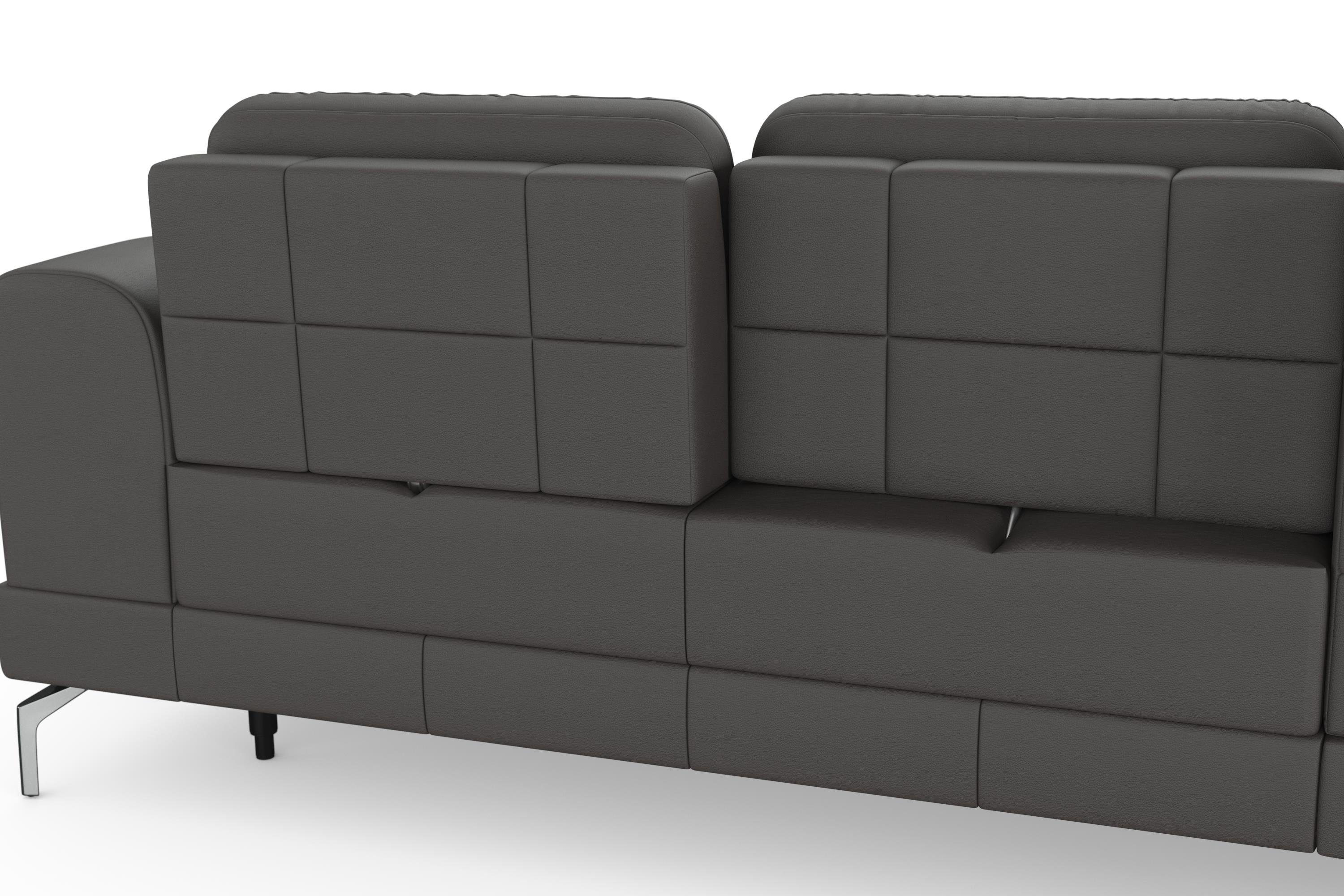 sit&more Hoekbank Bendigo L-vorm inclusief zitdiepteverstelling, bodemvrijheid 15 cm, 2 pootkleuren