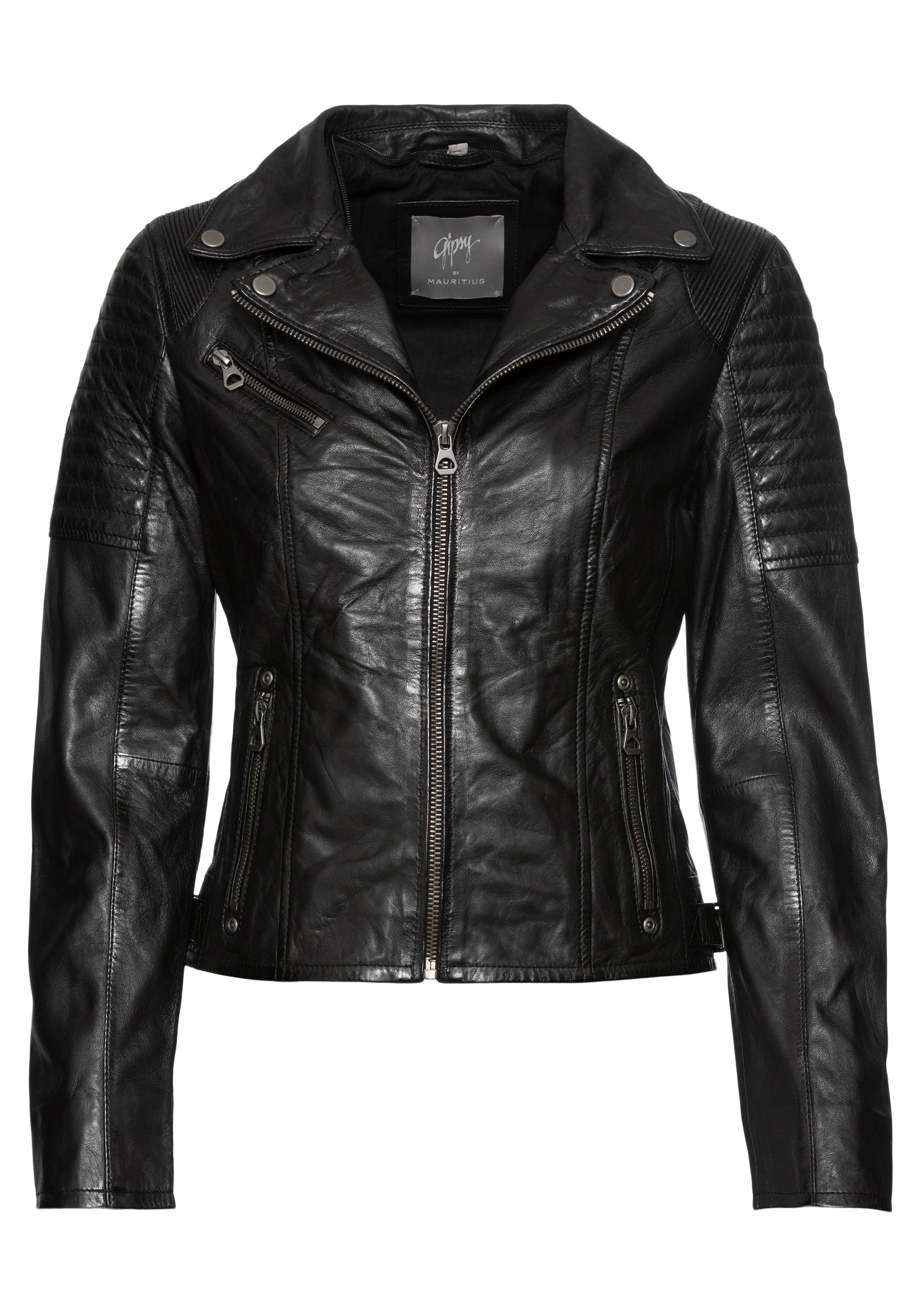 OTTO Gipsy Bikerjack GGSamila OT met een afneembare capuchon-sweatinzet & luxueuze biker-details