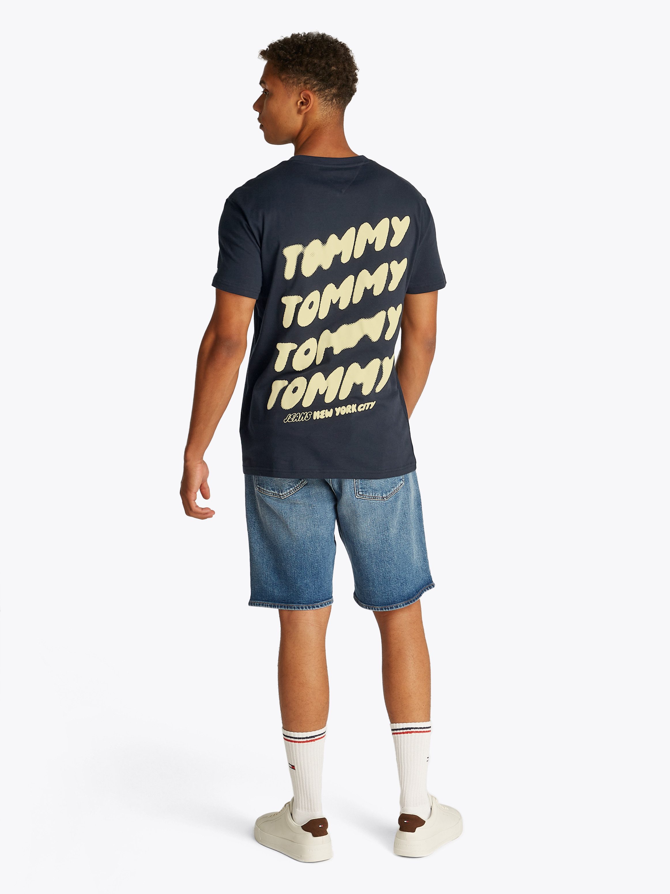 TOMMY JEANS Shirt met korte mouwen TJM REG BUBBLE BACK SS TEE EXT