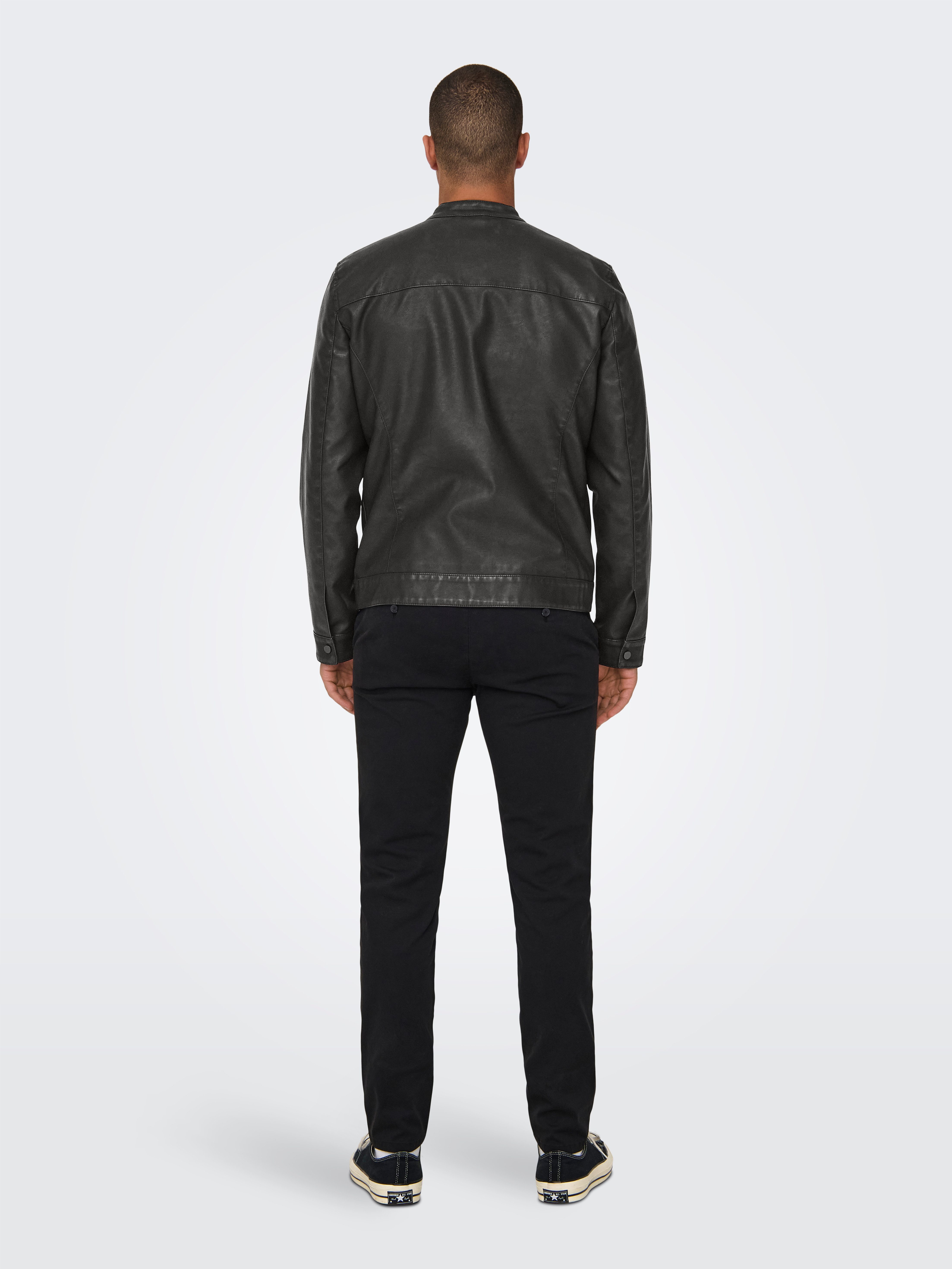 ONLY & SONS Bikerjack MIKE PU RACER JACKET