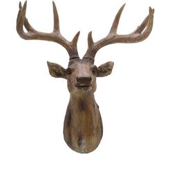 myflair moebel  accessoires decoratief gewei edelhert gemaakt van polyresin, hoogte ca. 57 cm bruin