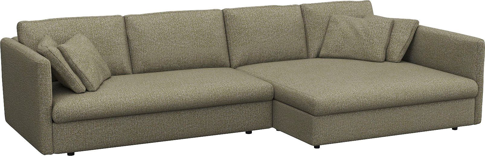 FLEXLUX Hoekbank Lovane Zacht en zeer comfortabel, grote zitdiepte op koudschuim, inclusief sierkussen