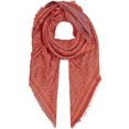 calvin klein modieus sjaaltje monogram jacquard scarf oranje