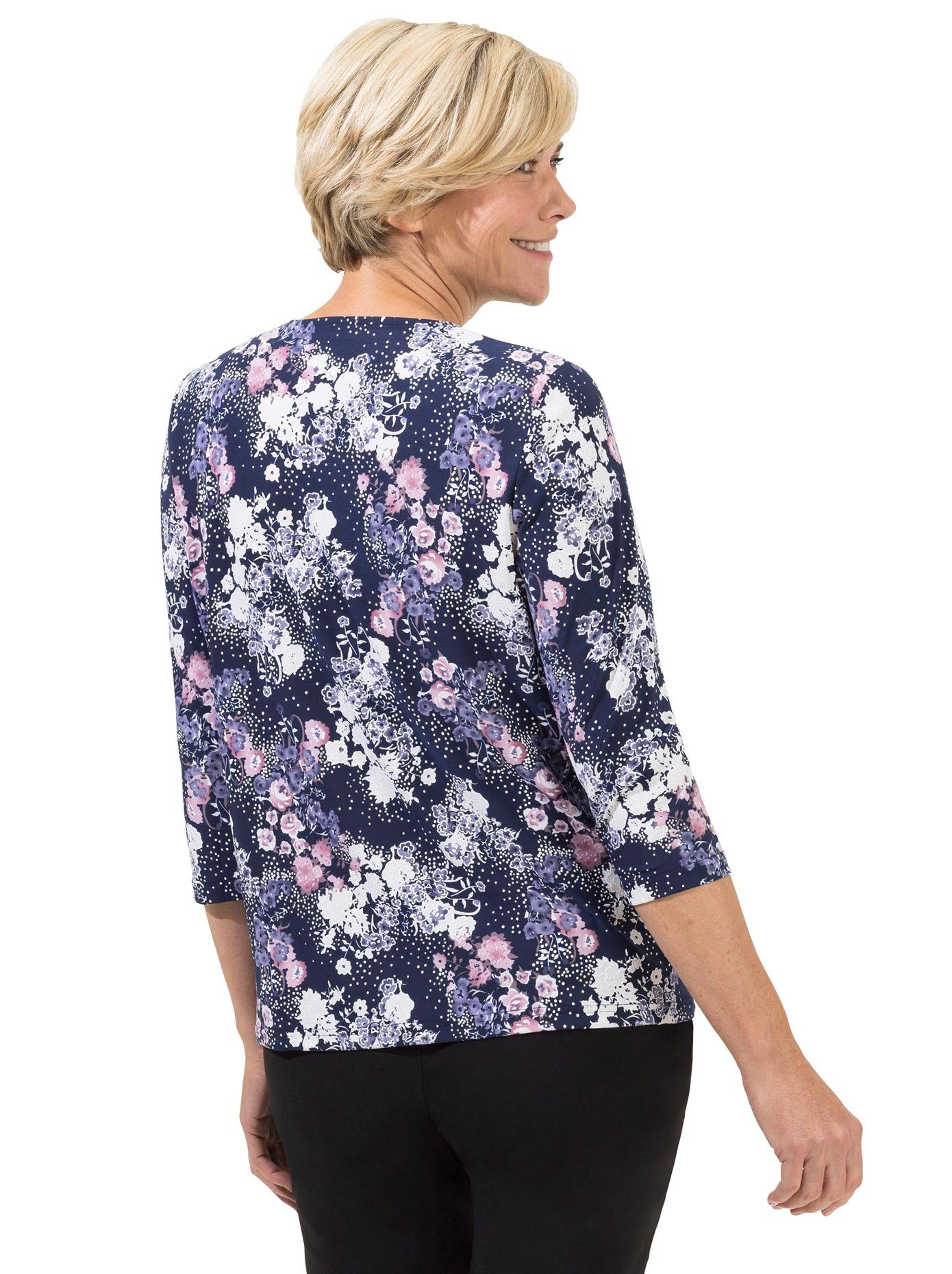 Classic Shirt met 3/4-mouwen Shirt (1-delig)