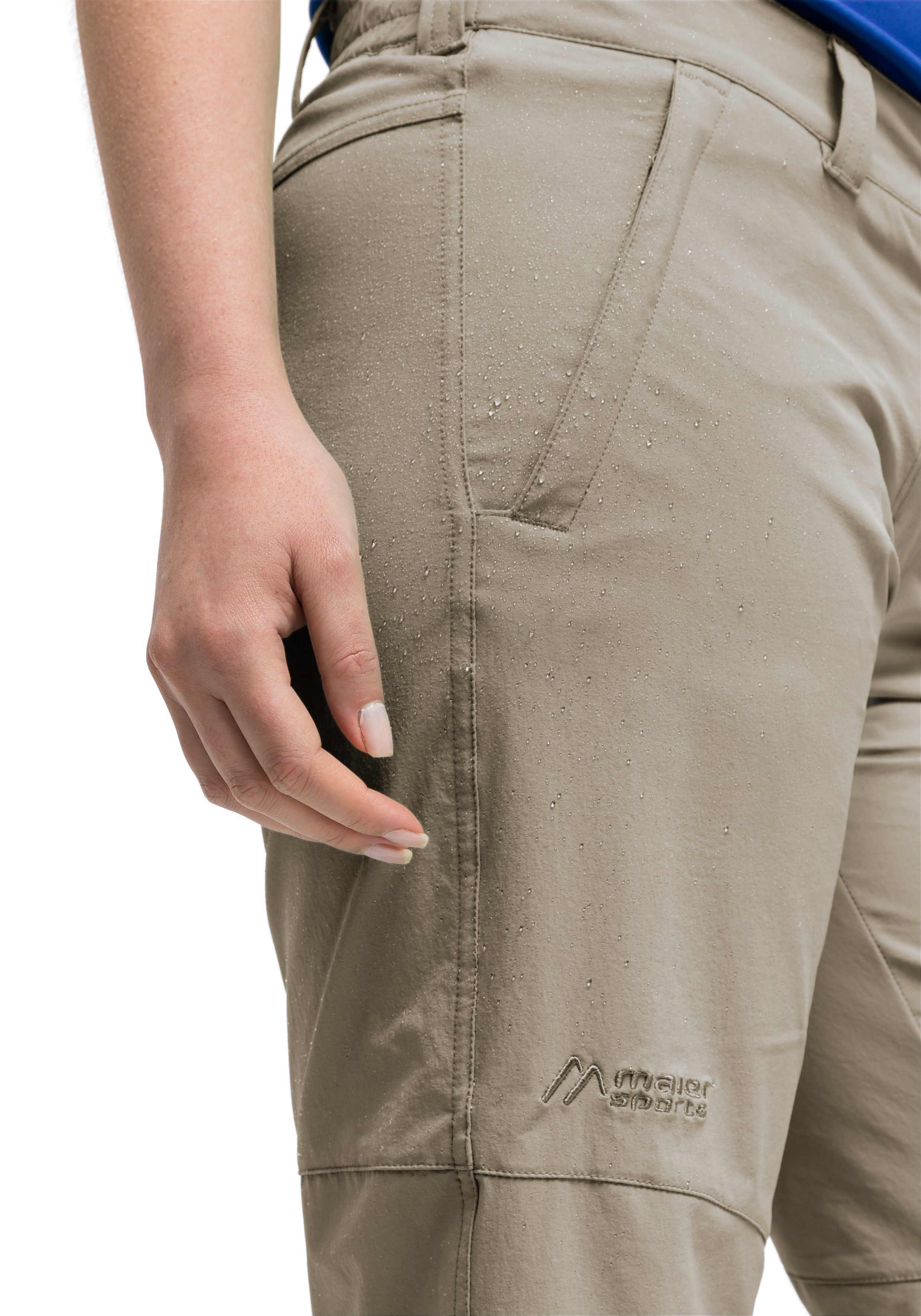 Maier Sports Functionele short Lawa Dames shorts, korte wandelbroek, outdoorbroek met 2 zakken, regular fit