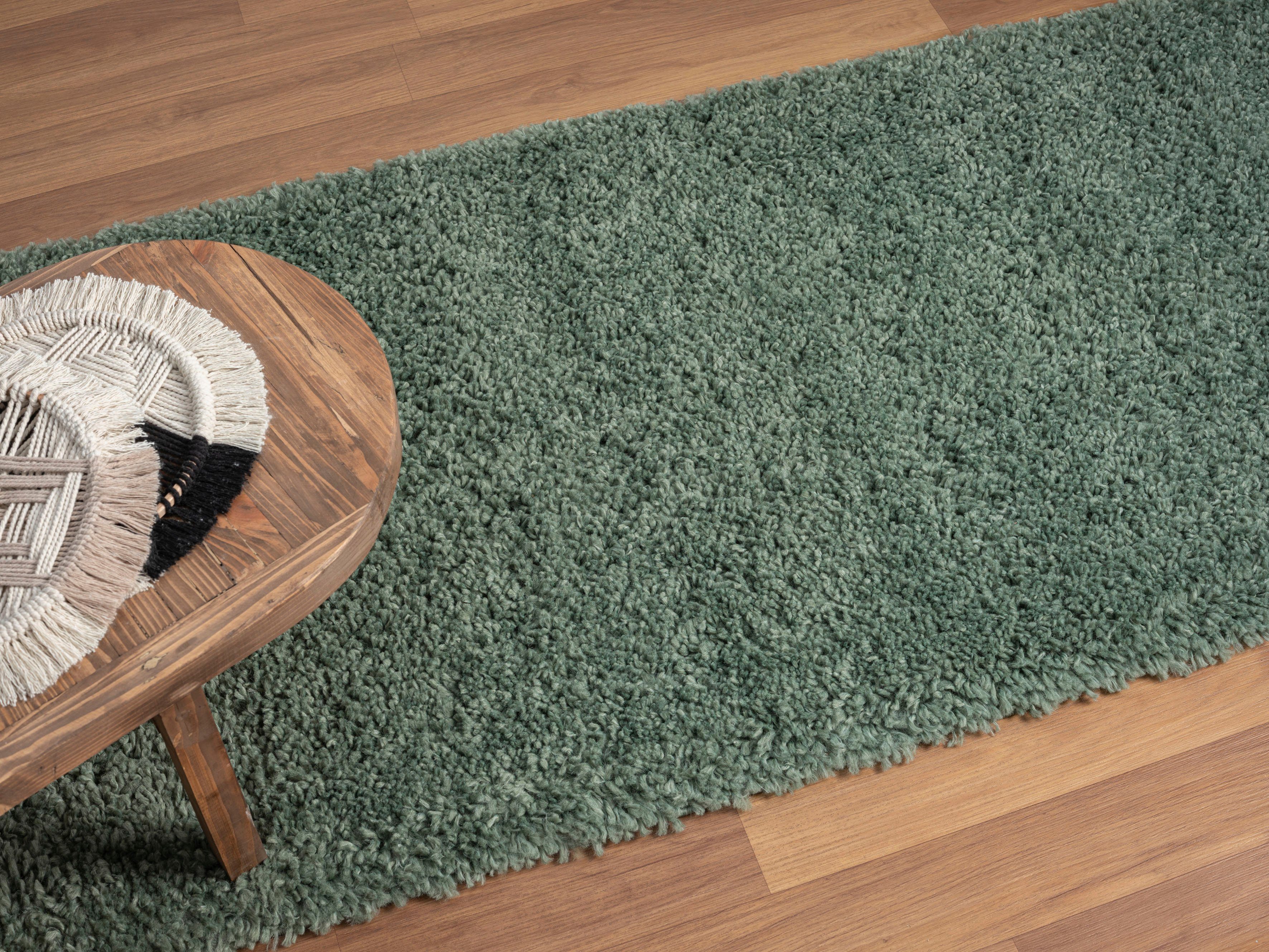 Myflair Möbel & Accessoires Hoogpolig vloerkleed My Shaggy Shaggy, uni kleuren, licht glanzend, microvezel, extra fluffy
