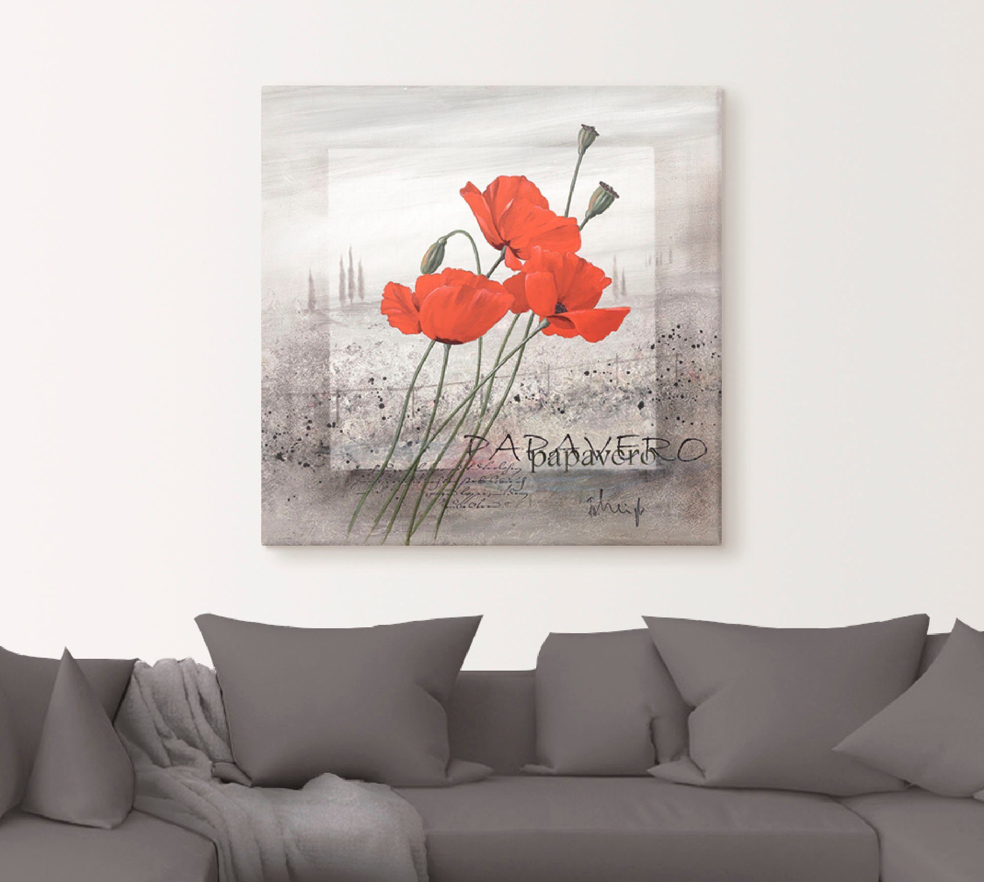 Artland Artprint Klaprozen als artprint op linnen, poster, muursticker in verschillende maten