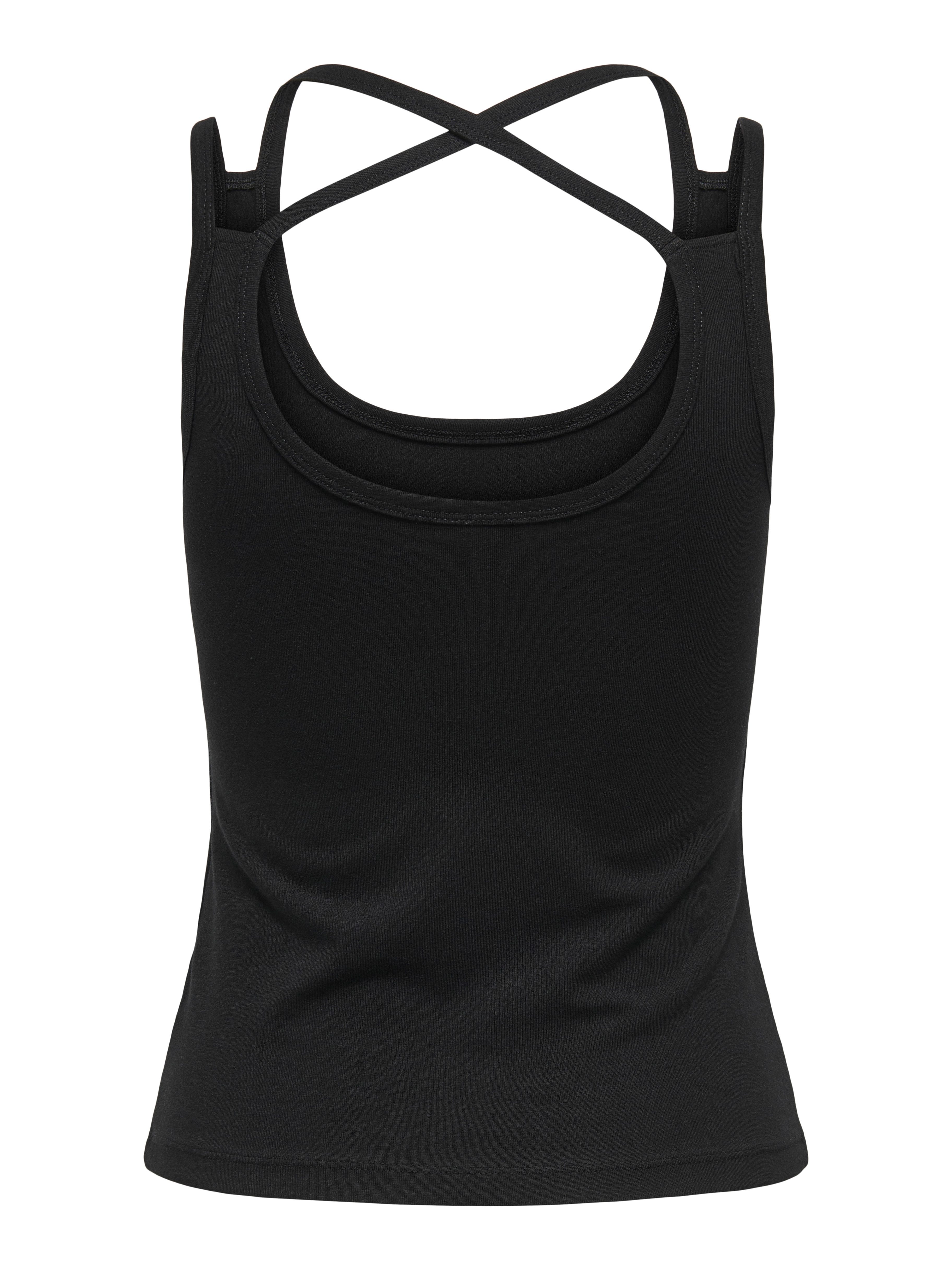 Only Top met spaghettibandjes ONLLIVE LOVE LIFE S/L TOP 2 PACK CS JRS (set, 2-delig)