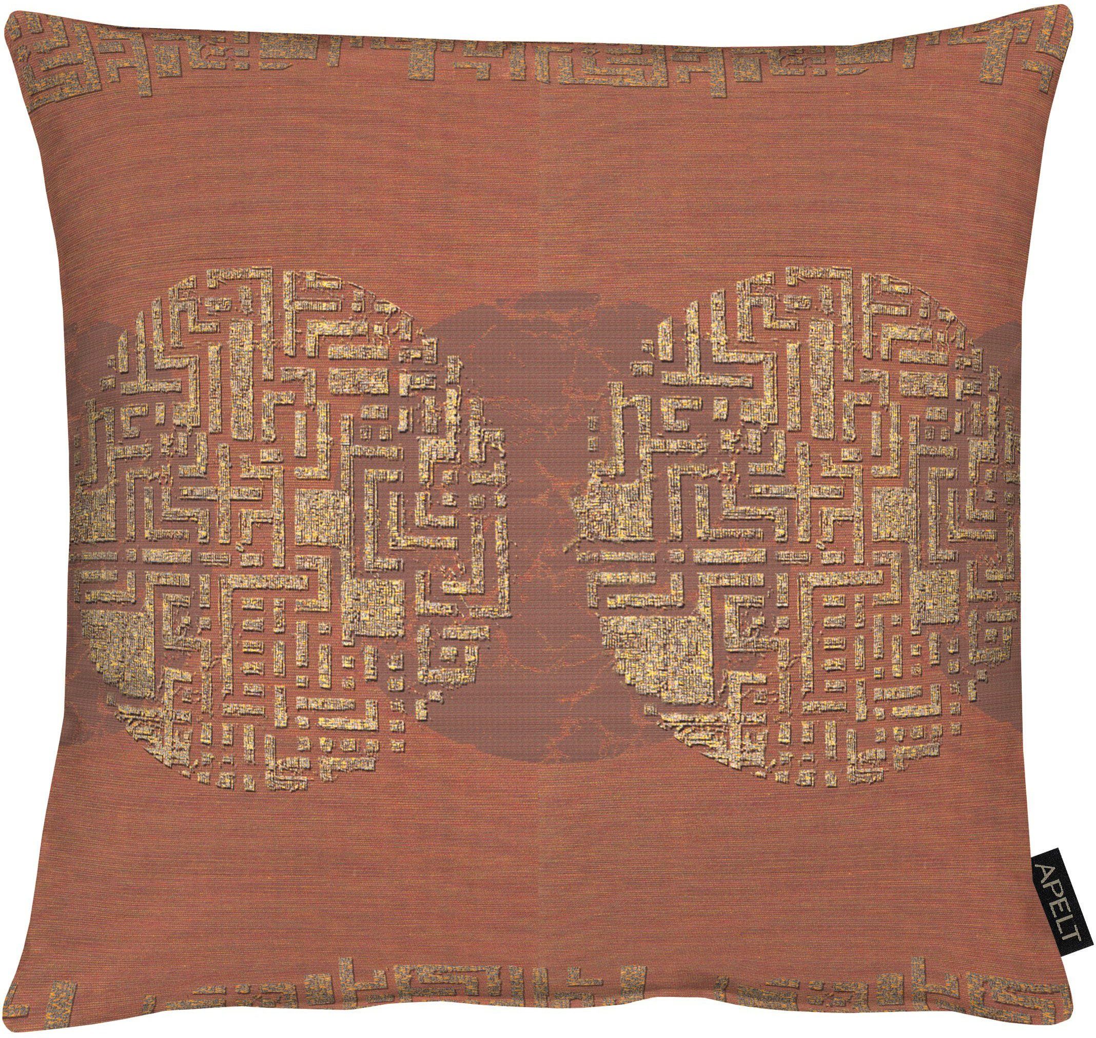 APELT Sierkussen 2718 van jacquardweefsel, kussenovertrek zonder vulling(1 stuk) sierkussens maat 1x 46x46 cm bruin