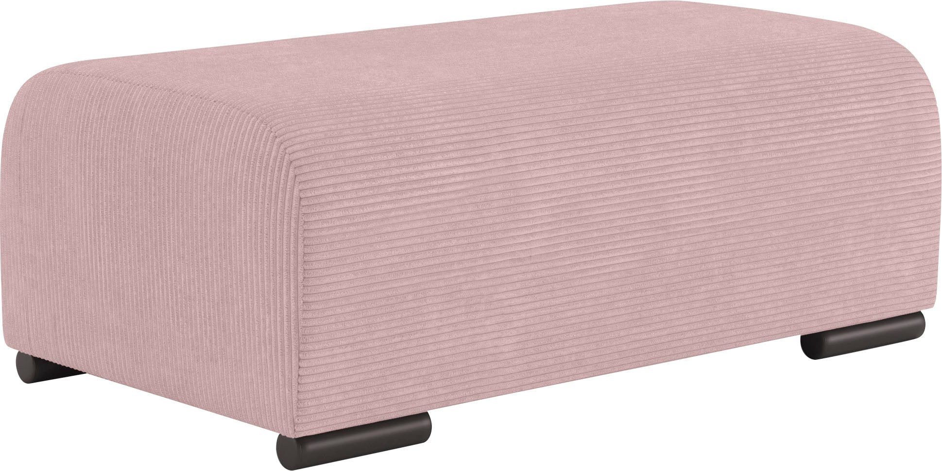 Mr. Couch Hockerbank Sundance met comfortabele boxspring-pocketveringkern, passend bij het garnituur hockers roze