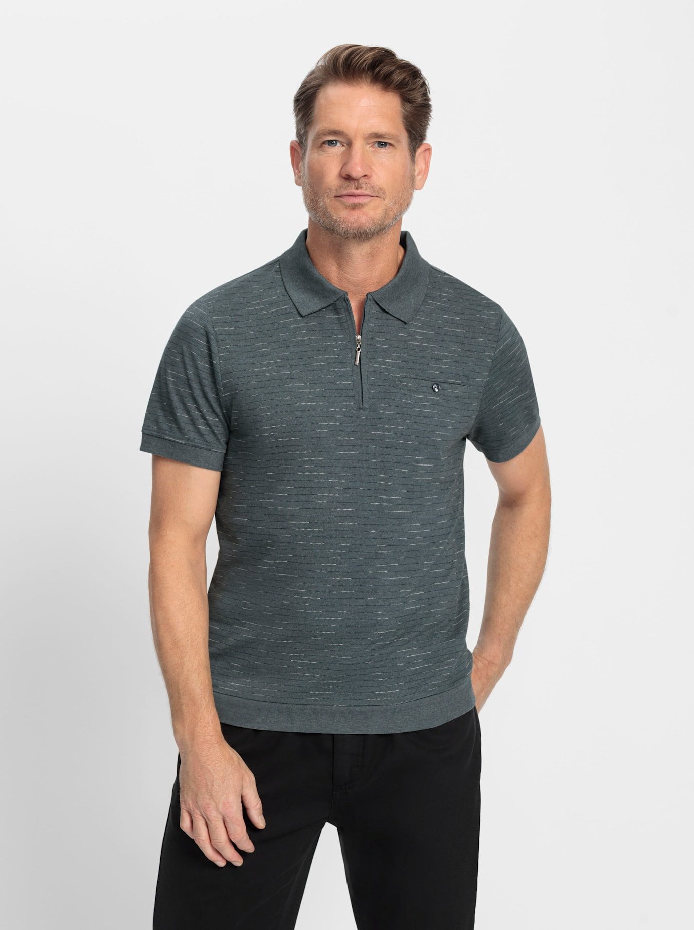 Marco Donati Poloshirt met korte mouwen (1-delig)