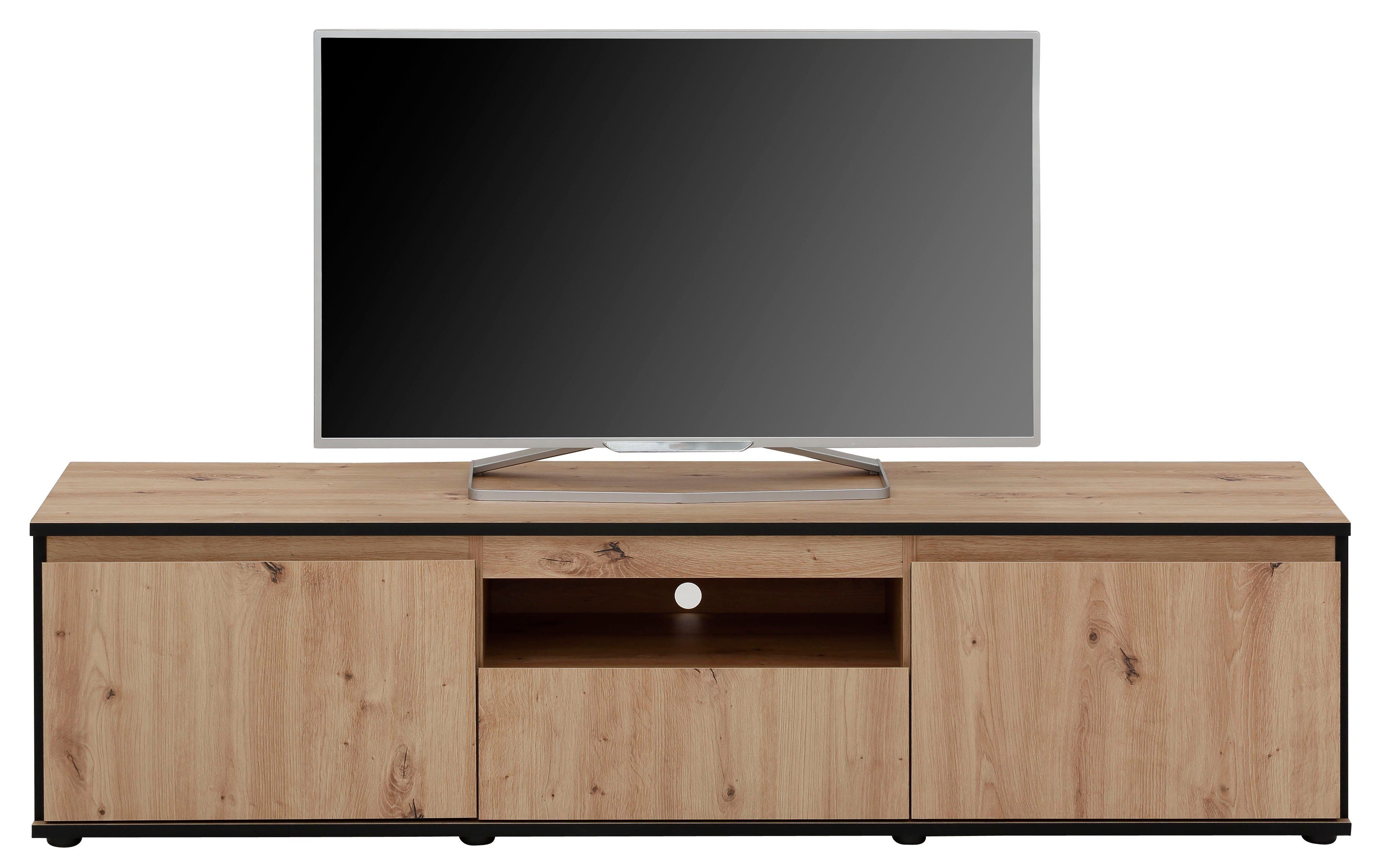 HELA Tv-meubel Ariana met schuinverwerkte verzonken grepen, breedte 160 cm