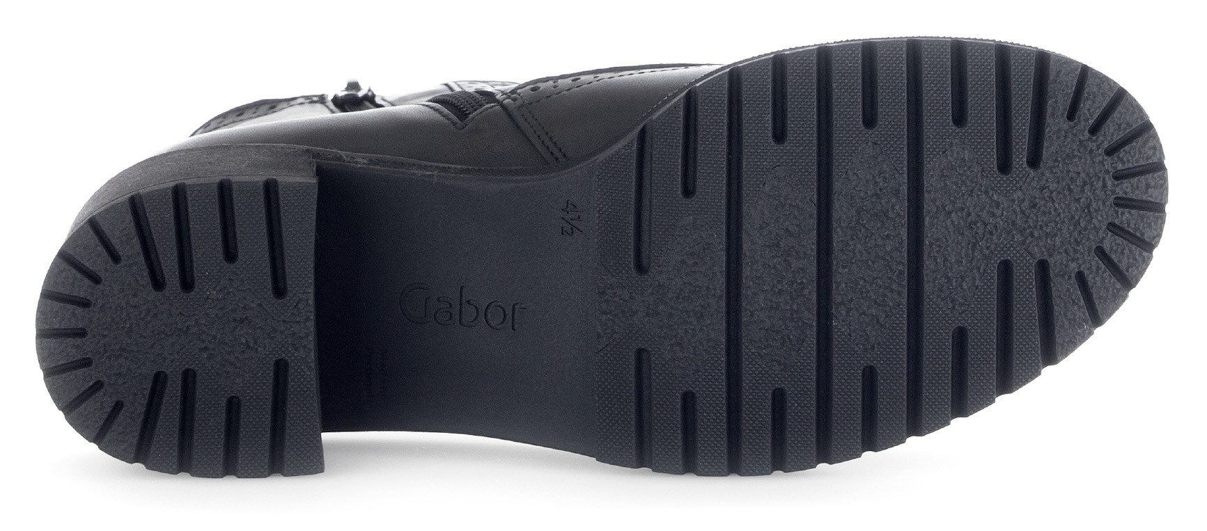 Gabor Chelsea-boots blokhak, business schoen, enkellaars met lyra perforatie