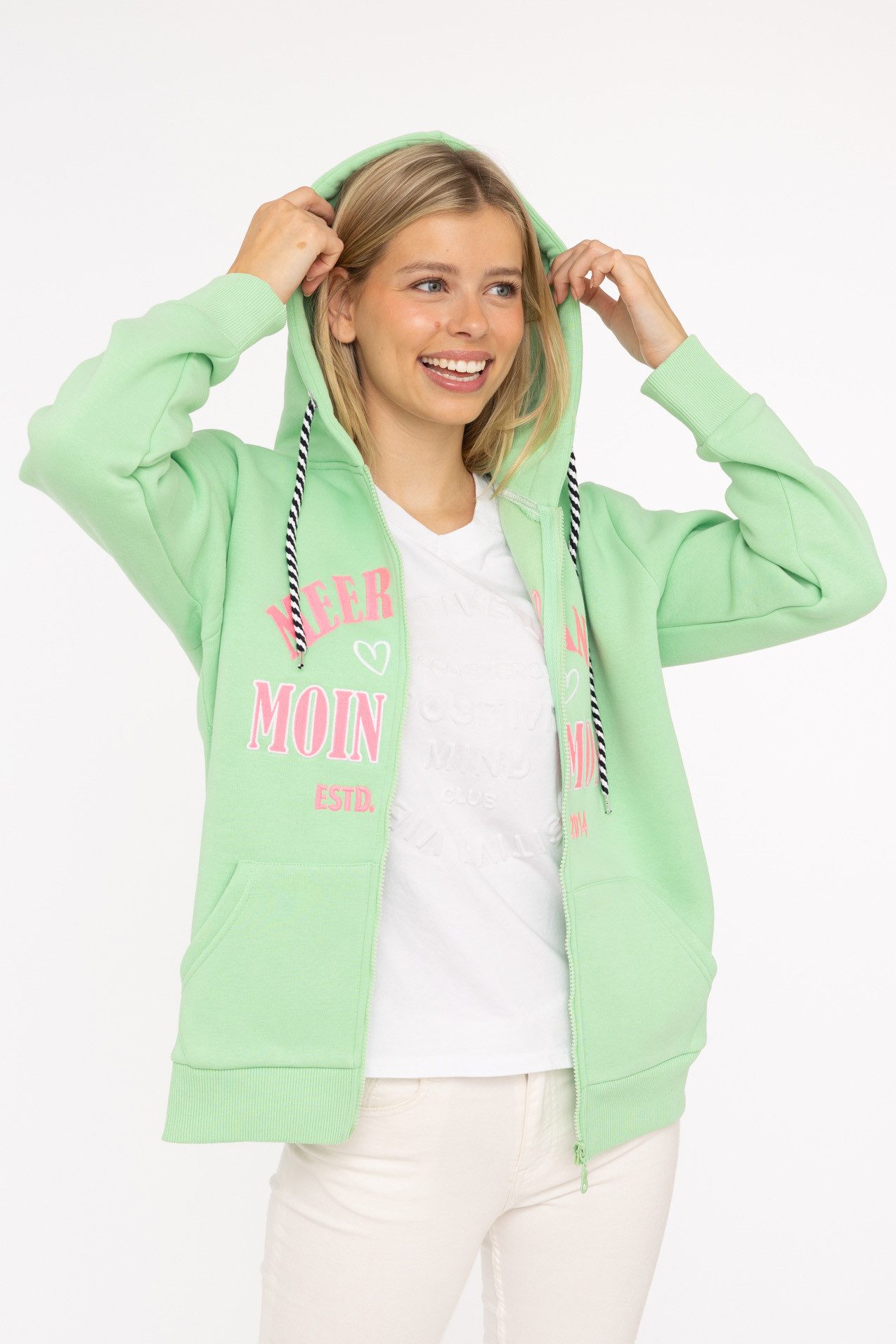 Zwillingsherz Sweatvest Moin Moin