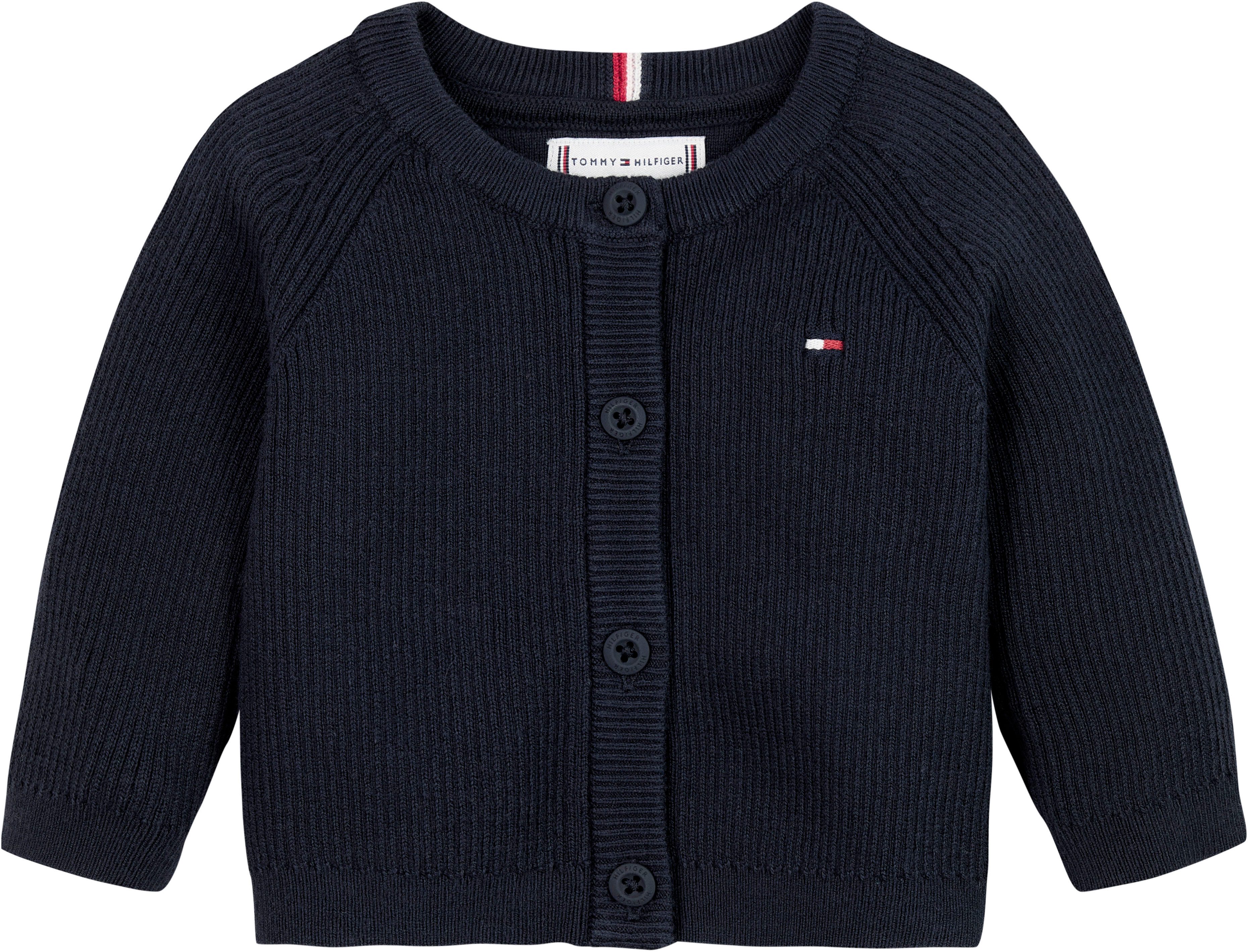 Tommy Hilfiger Vest ESSENTIAL REGULAR CARDIGAN LS Baby tot 2 jaar met logo-borduursel