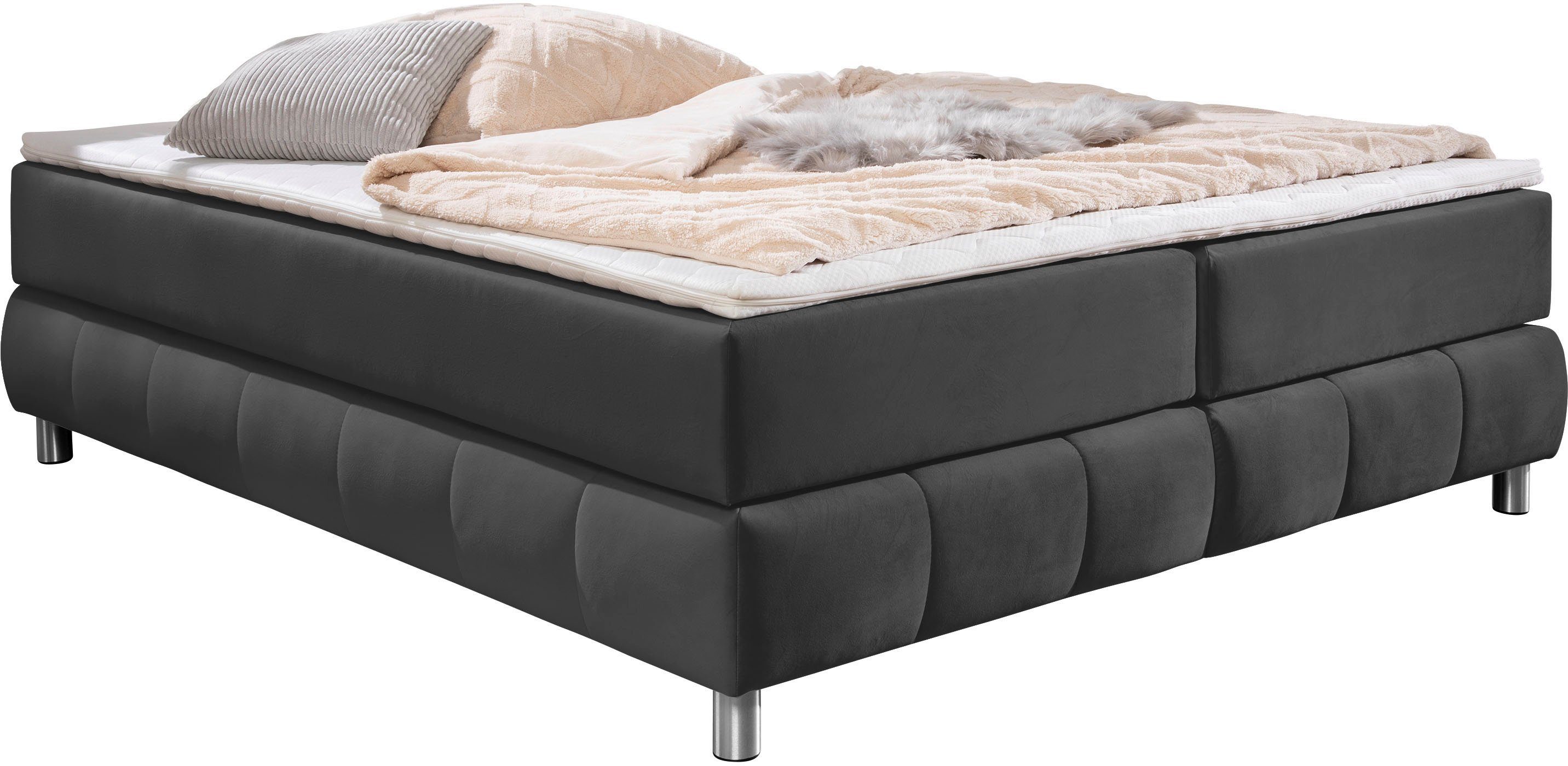 andas Boxspring Salo Zonder hoofdbord, incl. matrastopper, ook in extra lange versie 220 cm verkrijgbaar