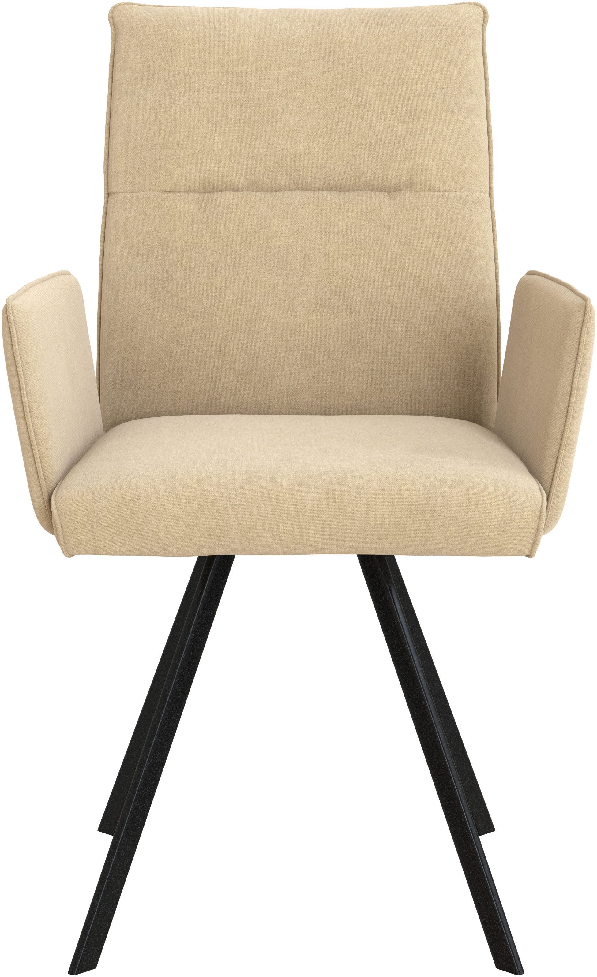 Home affaire Stoel met armleuningen Sava Metalen frame (set, 2 stuks)