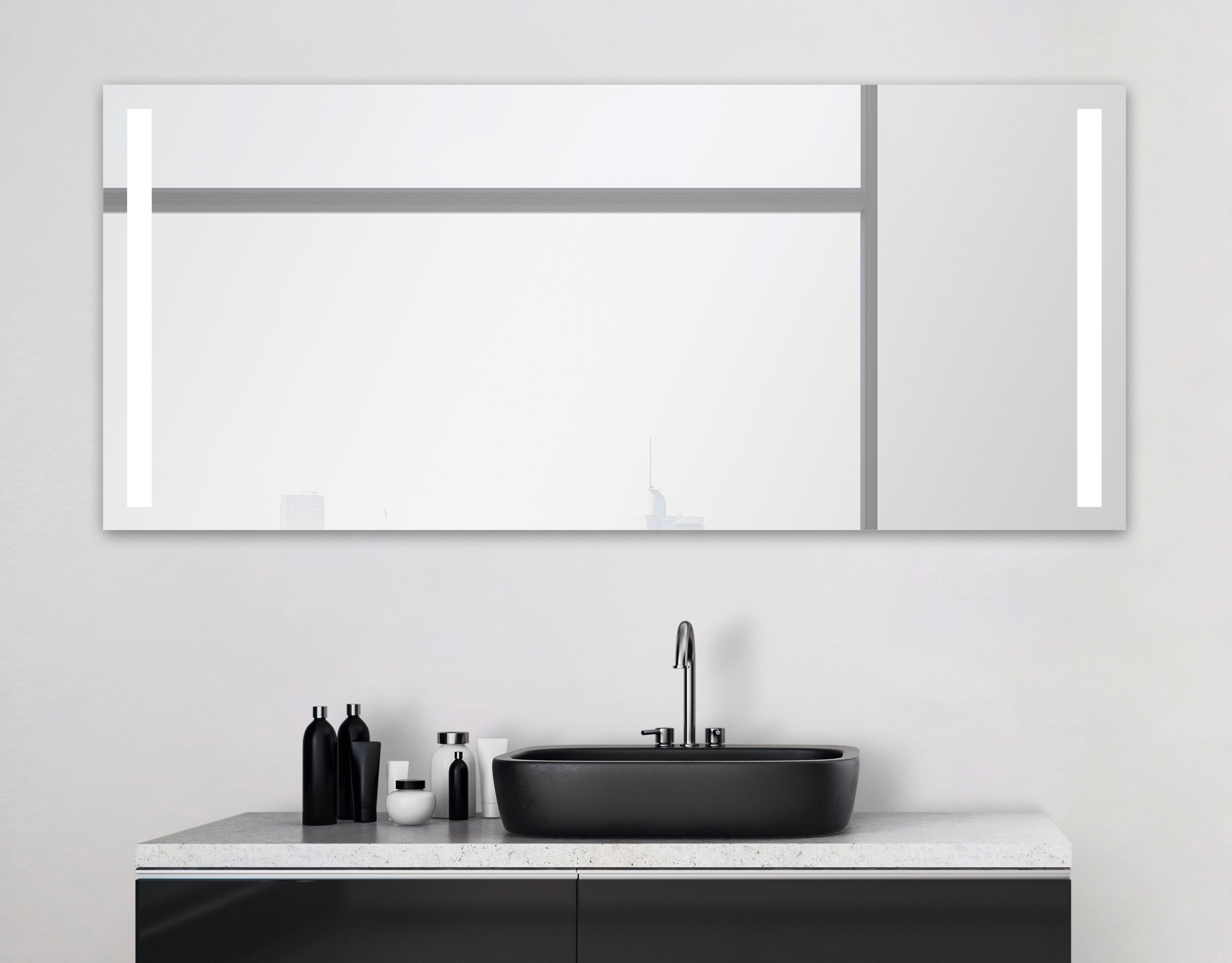 Talos Badspiegel Talos Light 140x 70 cm, design lichtspiegel spiegels & verlichting zilver