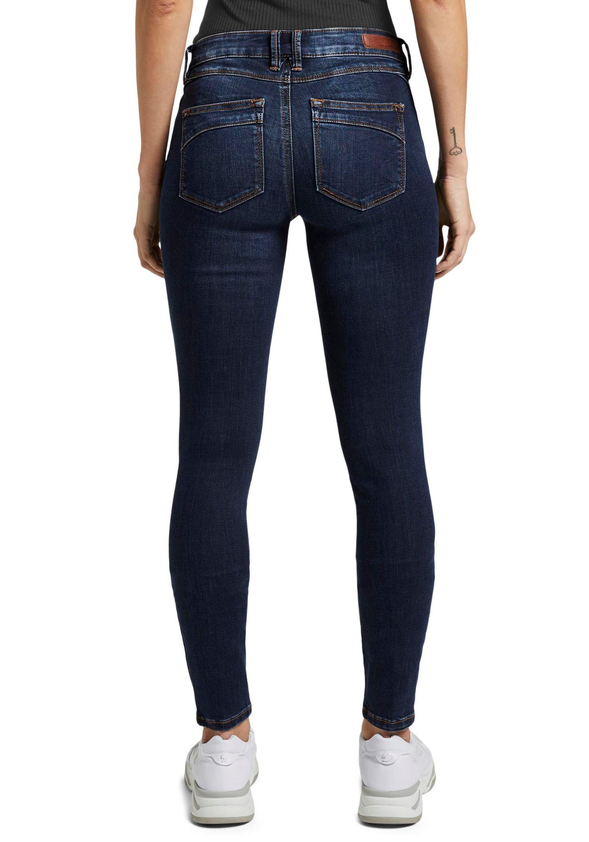 Tom Tailor Denim Skinny fit jeans JONA met sterke wassing en whiskering