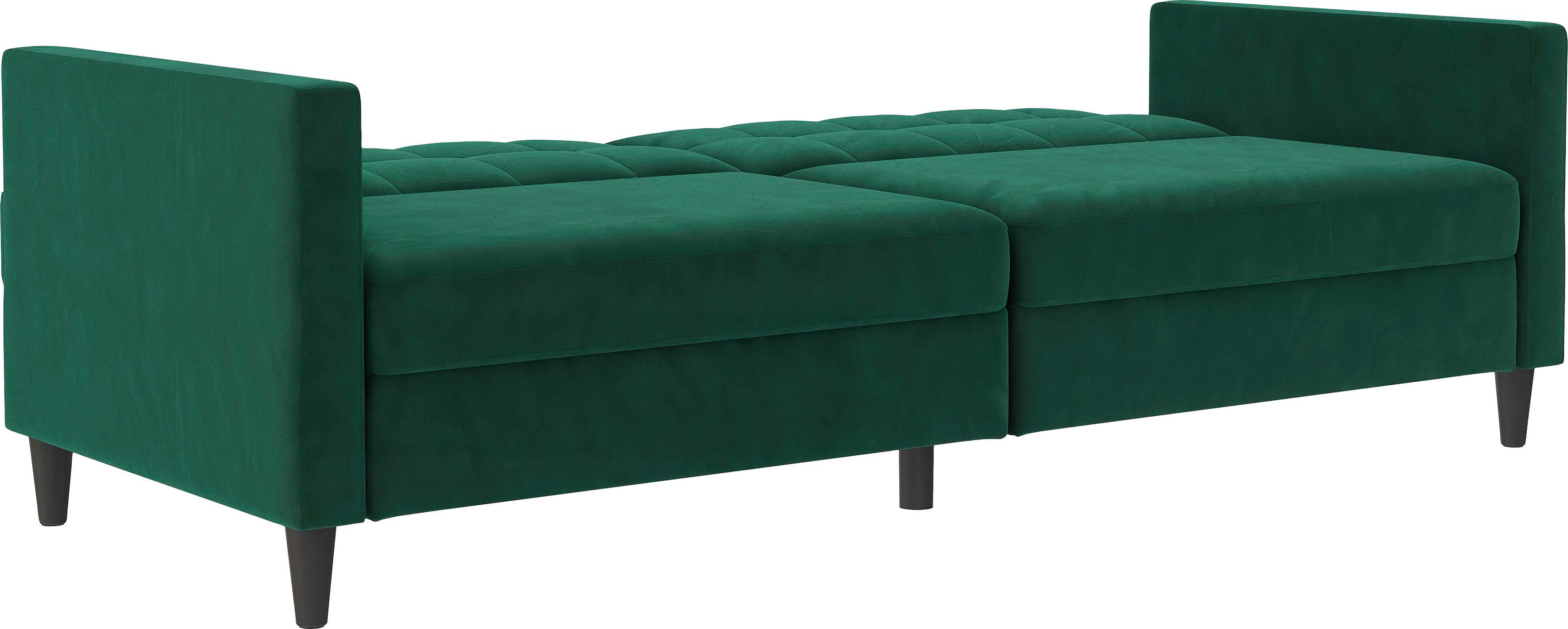Dorel Home 3-zitsbank Hartford II Slaapfunctie, rugleuning 2-delig, 3-voudig verstelbaar, zithoogte 43 cm