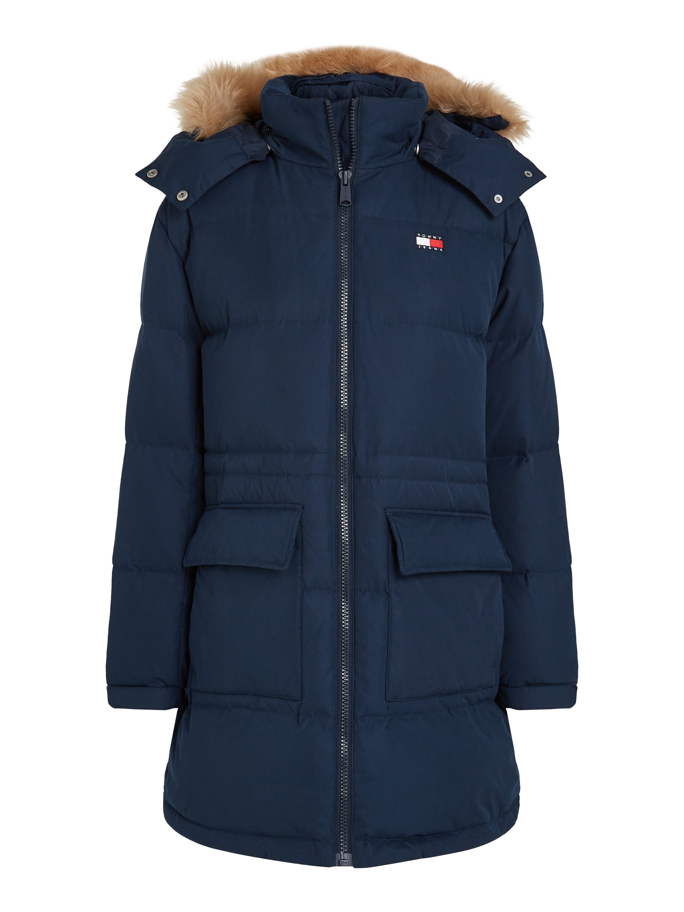 TOMMY JEANS Gewatteerde jas TJW MIDI ALASKA FAUX FUR