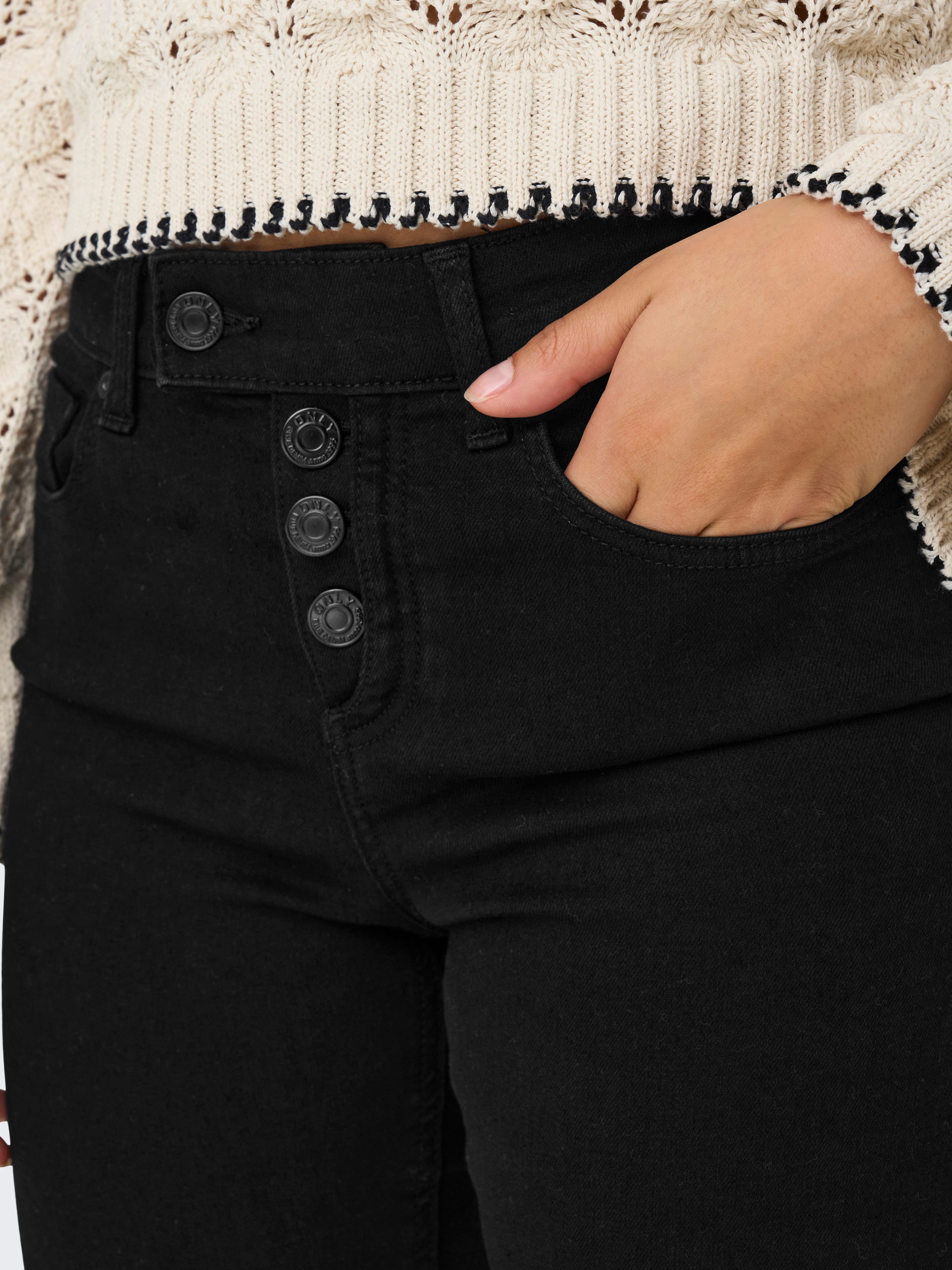Only Skinny fit jeans ONLWAUW MID WAIST SK VIS BUT DNM