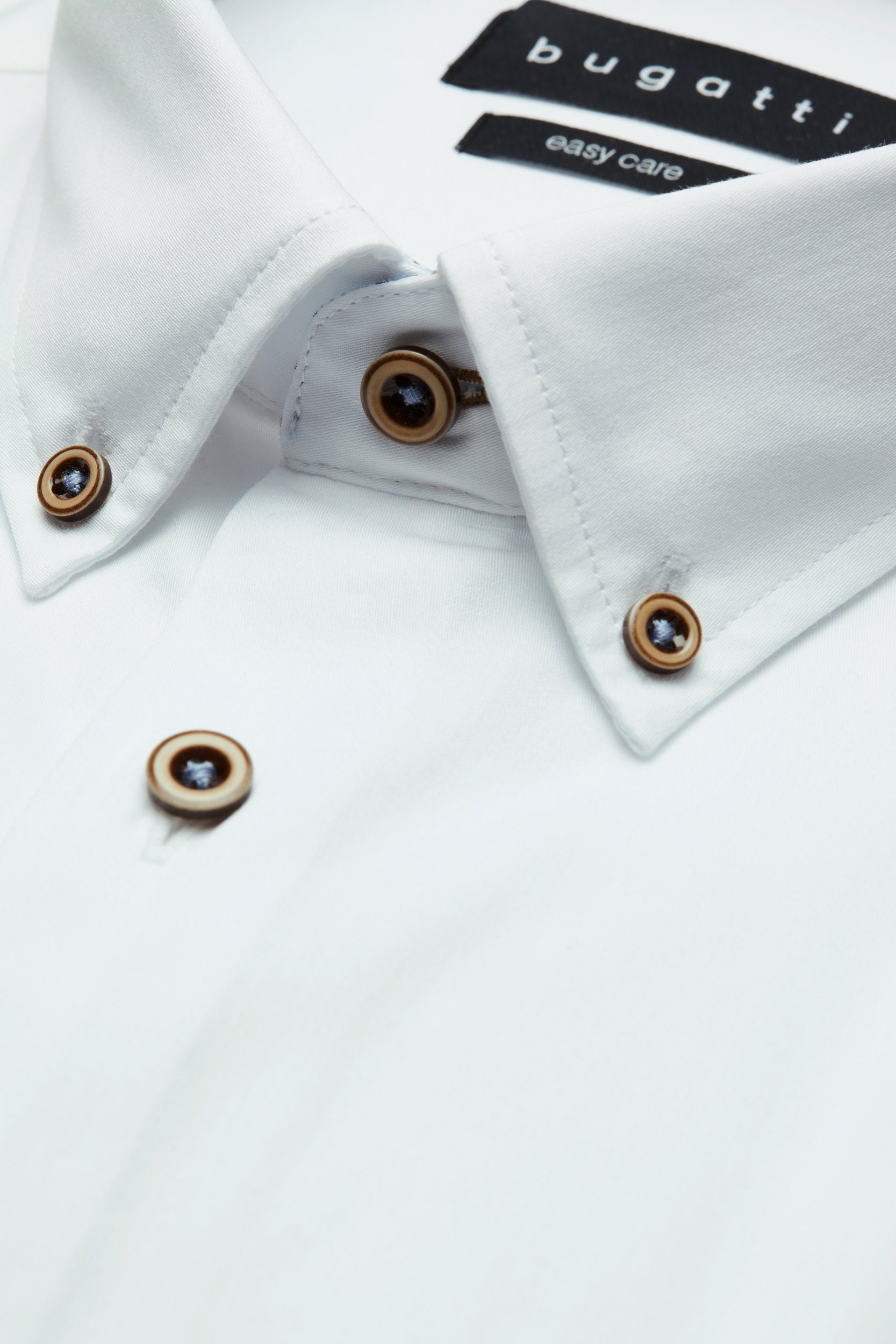 Bugatti Overhemd met lange mouwen met button-downkraag