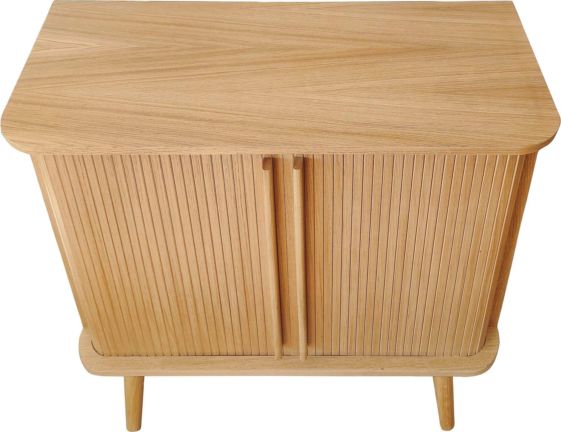 Woodman Highboard Rove Opbergkast bijzonder ontwerp, breedte 83 cm, met eikenfineer