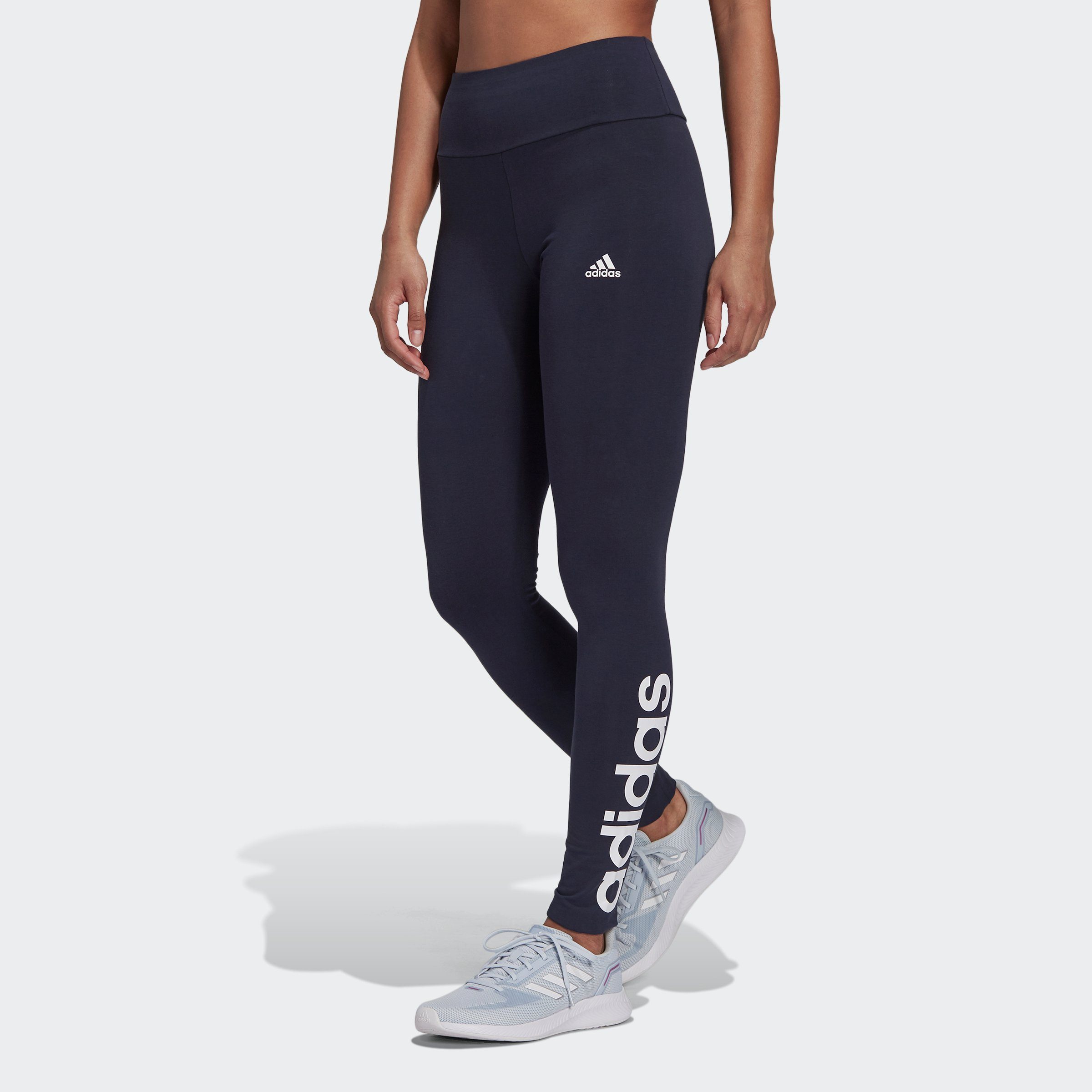 adidas sportswear legging w lin leg (1-delig) blauw