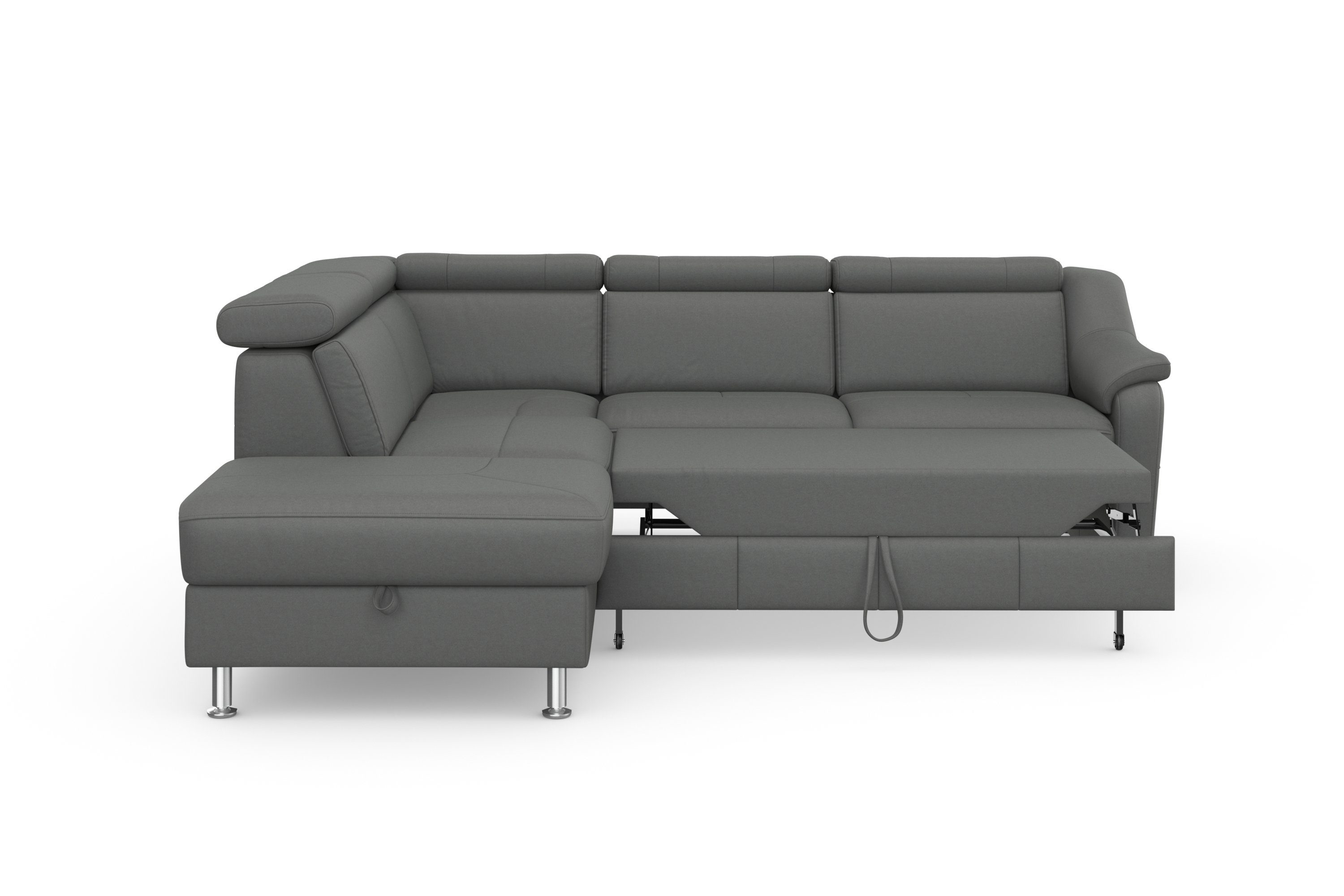 sit&more Hoekbank Freetown L-vorm met verstelbare hoofdsteun en comfortabele binnenvering