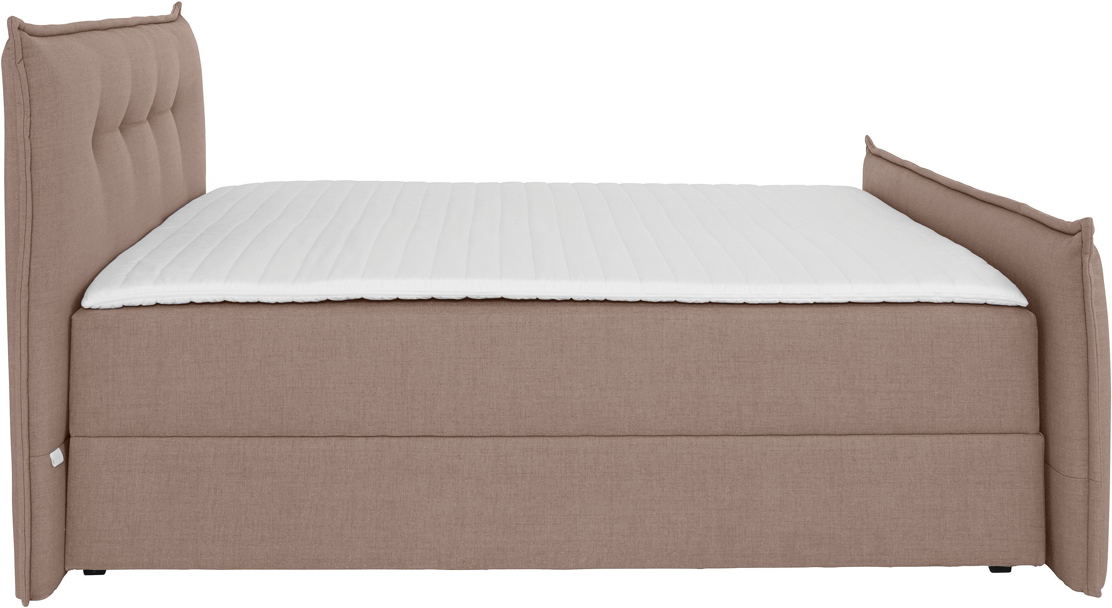 andas Boxspring Lichtgewicht inclusief voetbord, bedkist & topmatras, in 4 breedten en 2 hardheden