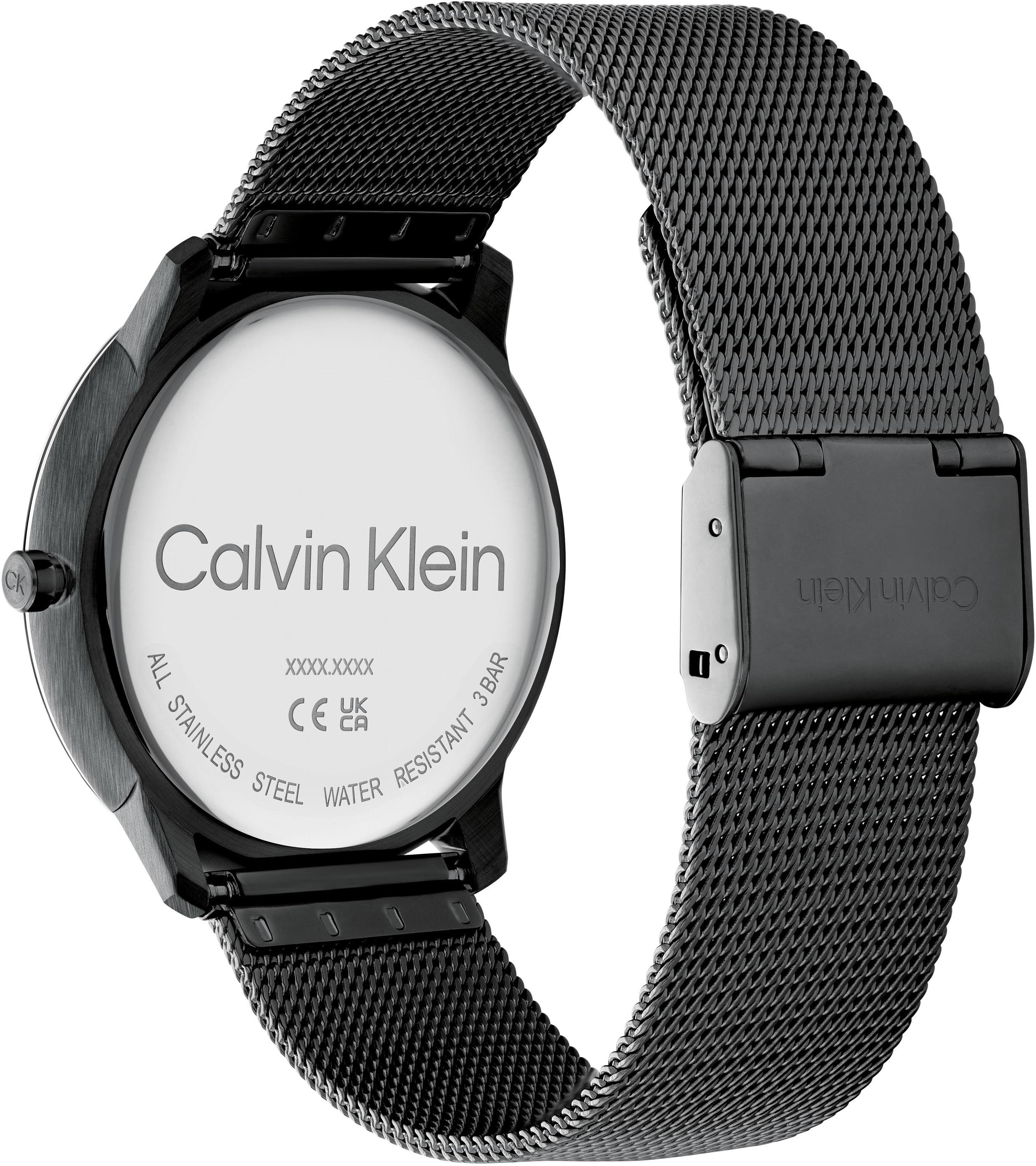 Calvin Klein Kwartshorloge CK ICONIC 40 mm Polshorloge, dameshorloge, herenhorloge, roestvrijstalen armband, analoog