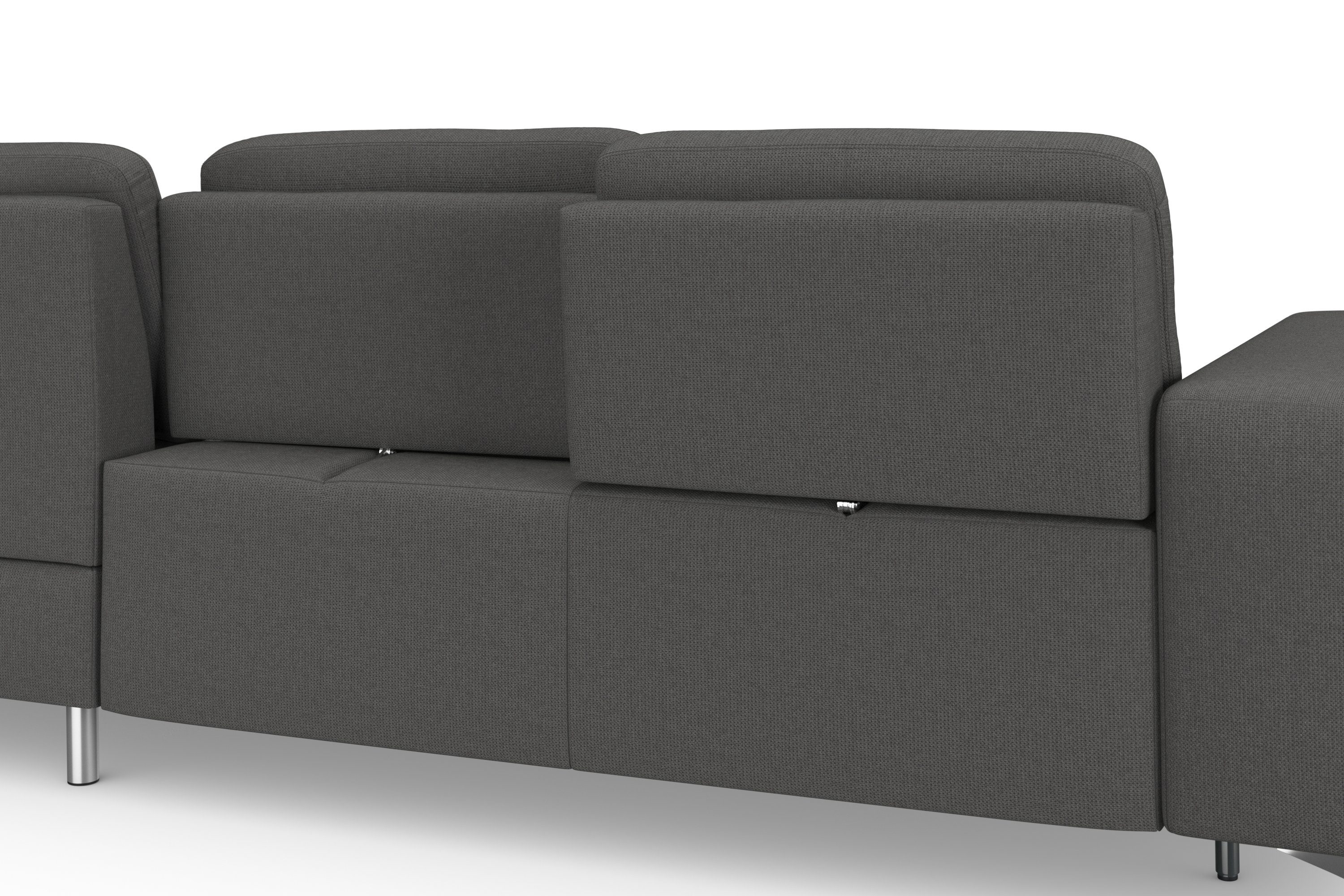 sit&more Hoekbank Baviene L-vorm inclusief zitdiepteverstelling en binnenvering, slaapfunctie naar keuze
