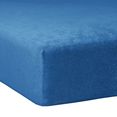 traumschlaf hoeslaken pluis fijnflanel boxspring warme zachte kwaliteit (1 stuk) blauw