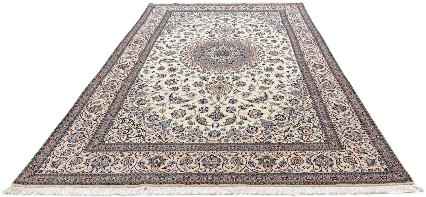 morgenland Wollen kleed Nain 9la medaillon beige 314 x 194 cm Uniek exemplaar met certificaat