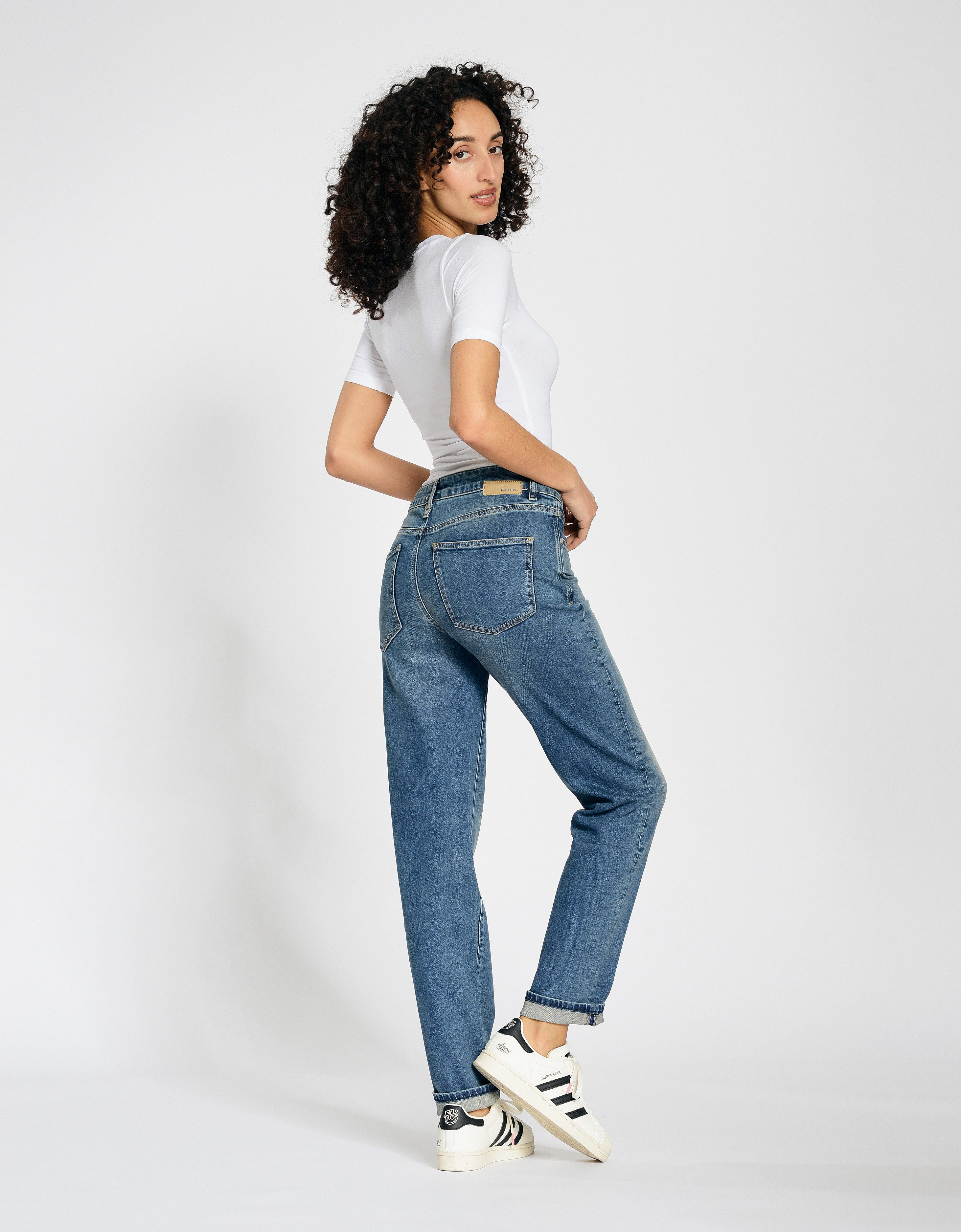 GANG Straight jeans 94SOLEY exclusief ontwerp zonder opgerolde pijpen