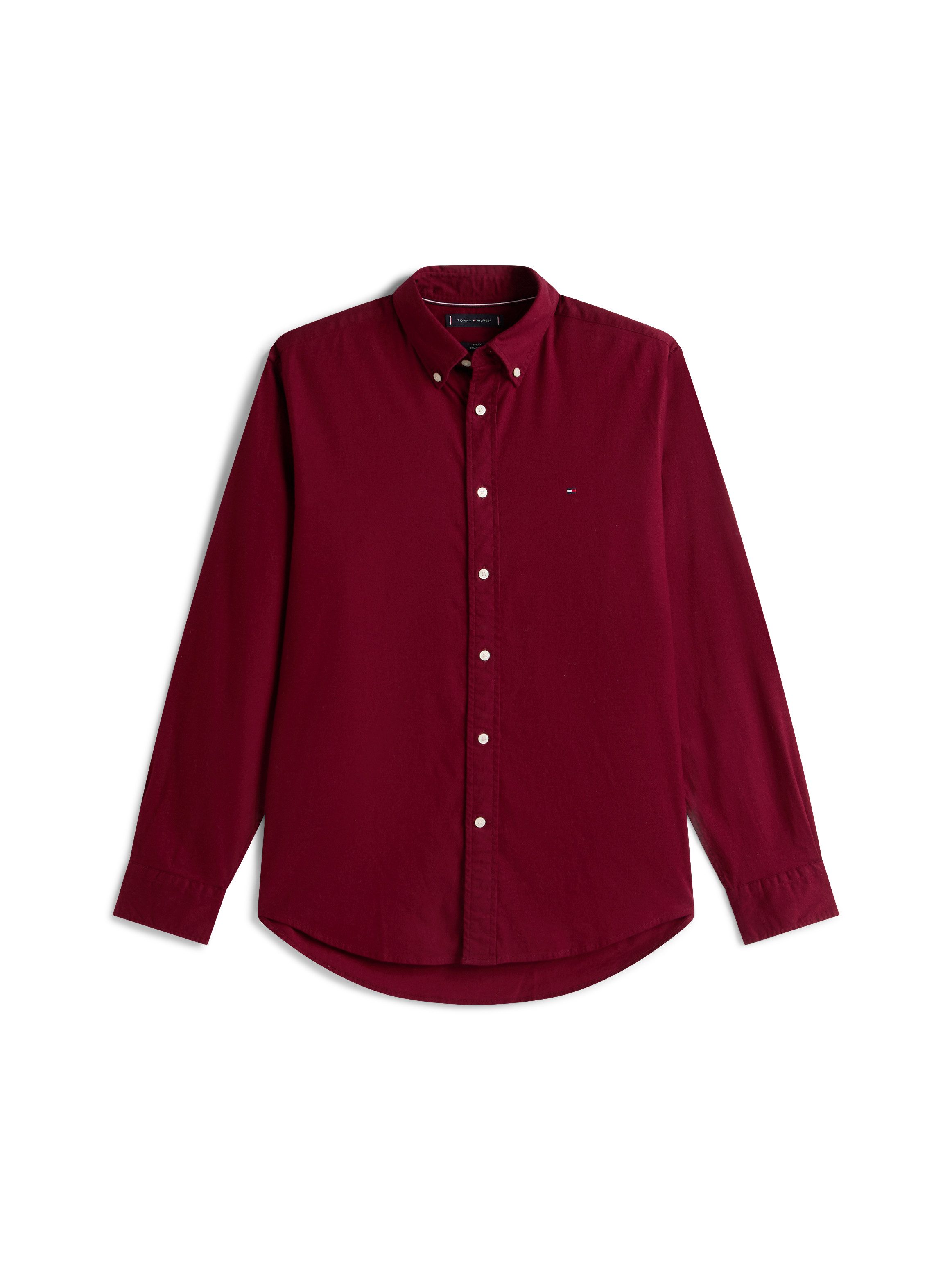 Tommy Hilfiger Overhemd met lange mouwen FLEX FLANNEL SOLID SHIRT