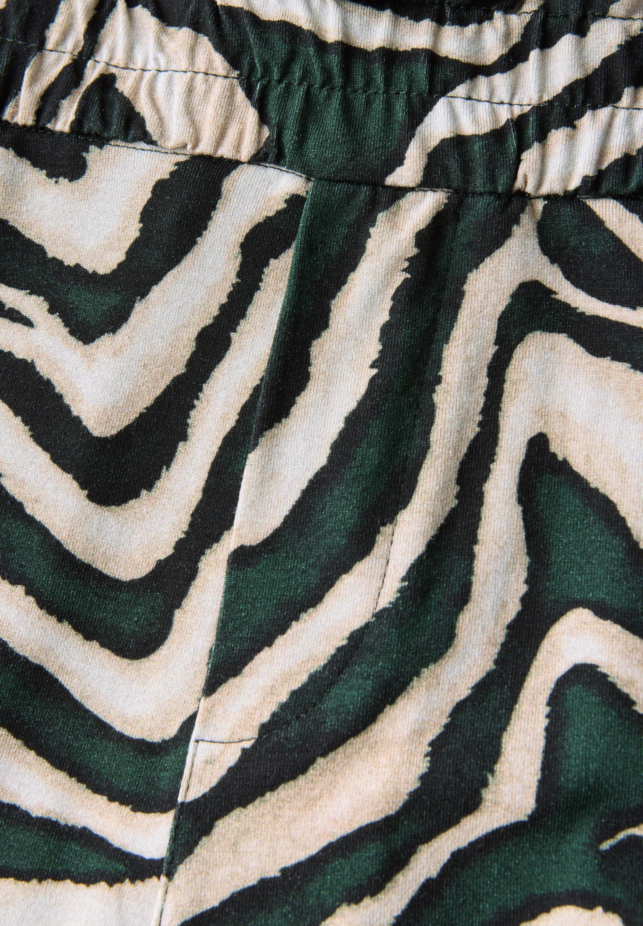 STREET ONE Paperbag-broek met print all-over