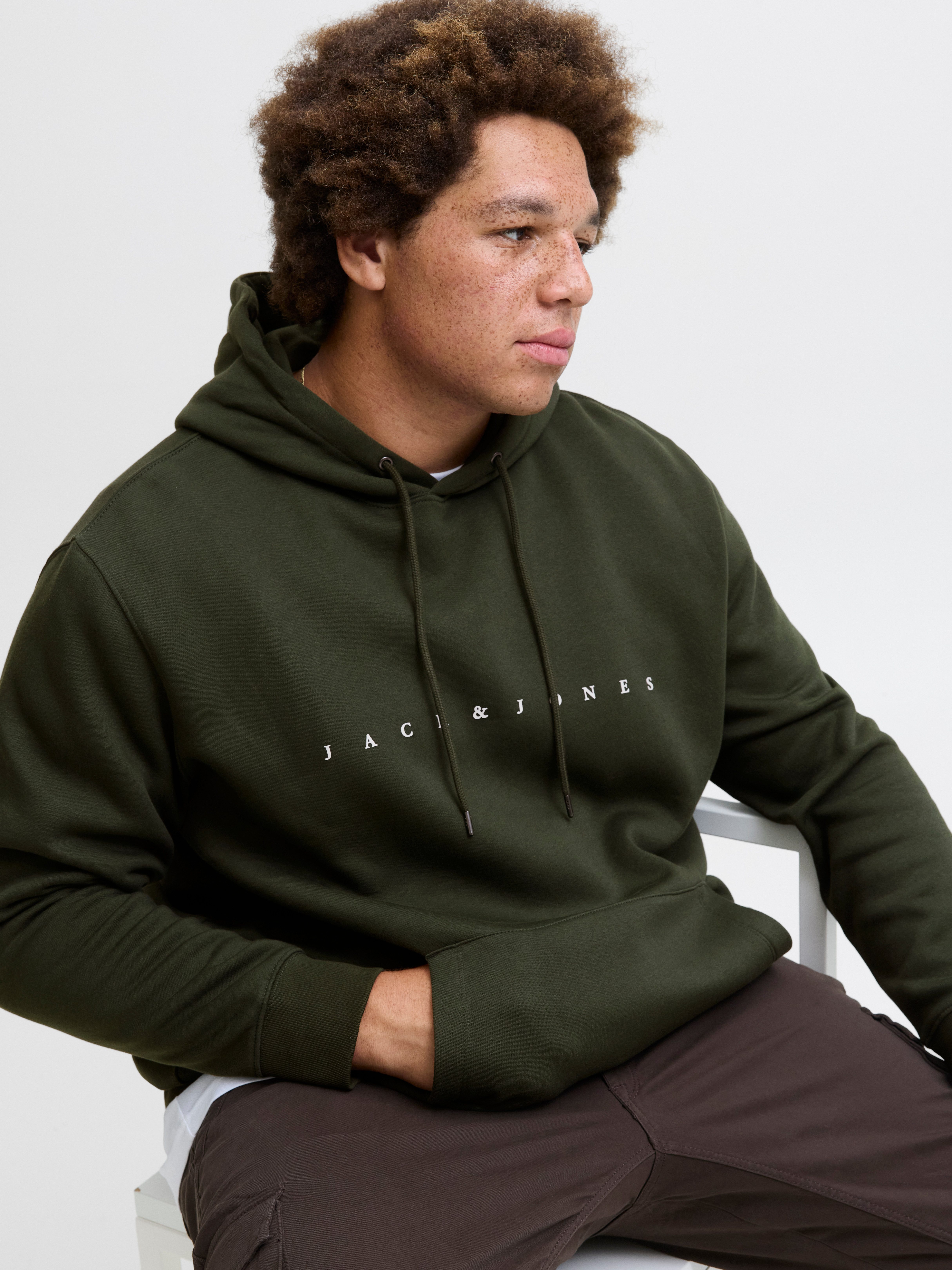 Jack & Jones PlusSize Hoodie JJESTAR JJ SWEAT HOOD NOOS PLS