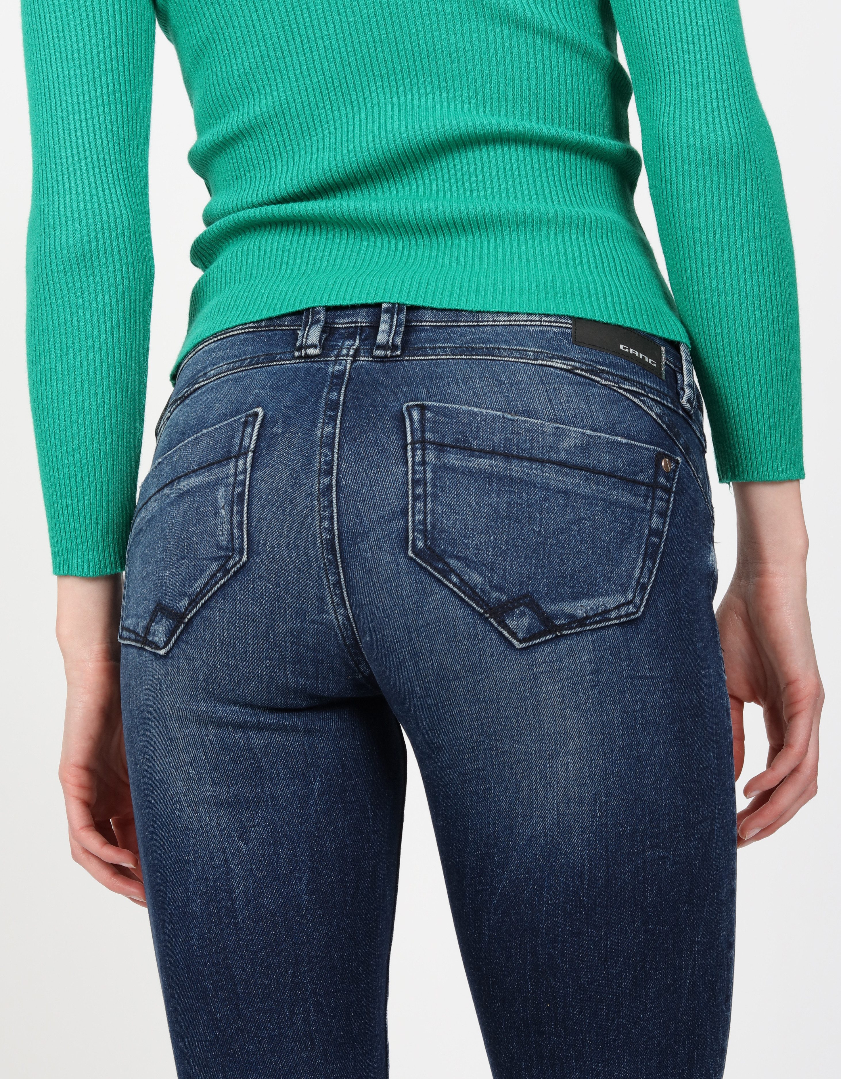 GANG Skinny fit jeans 94NIKITA met een rit-detail aan de kleingeldzakje