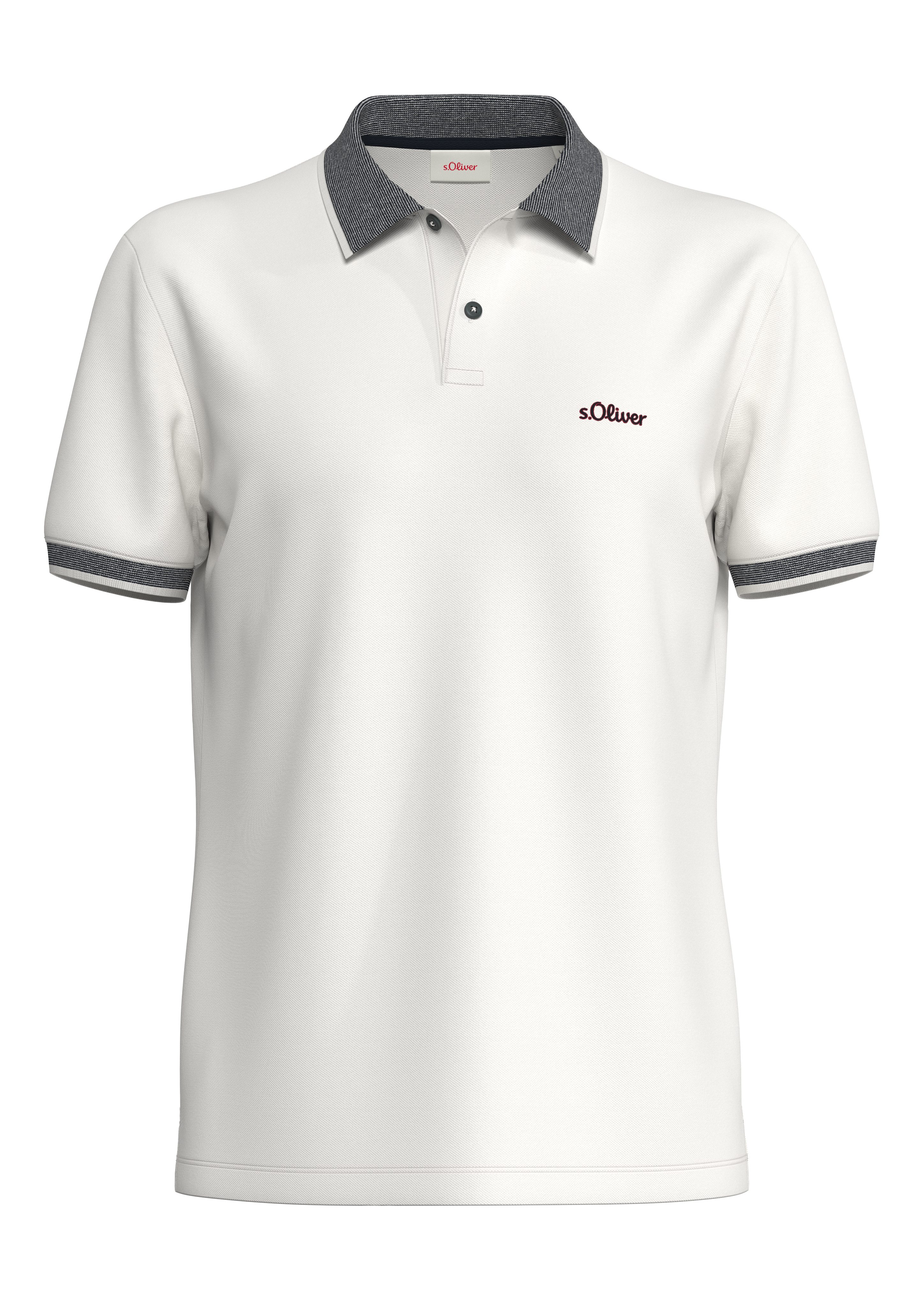 s.Oliver Poloshirt met merkopschrift