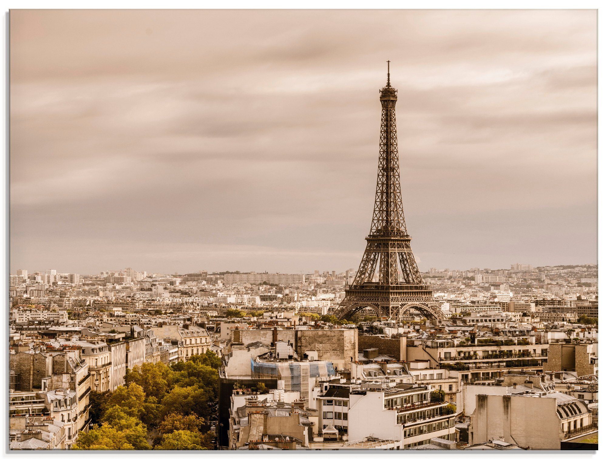 elkaar Stevenson parfum Artland Print op glas Parijs Eiffeltoren I in verschillende maten online  kopen | OTTO