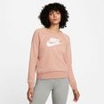 nike sportswear sweatshirt women essential crew fleece roze
