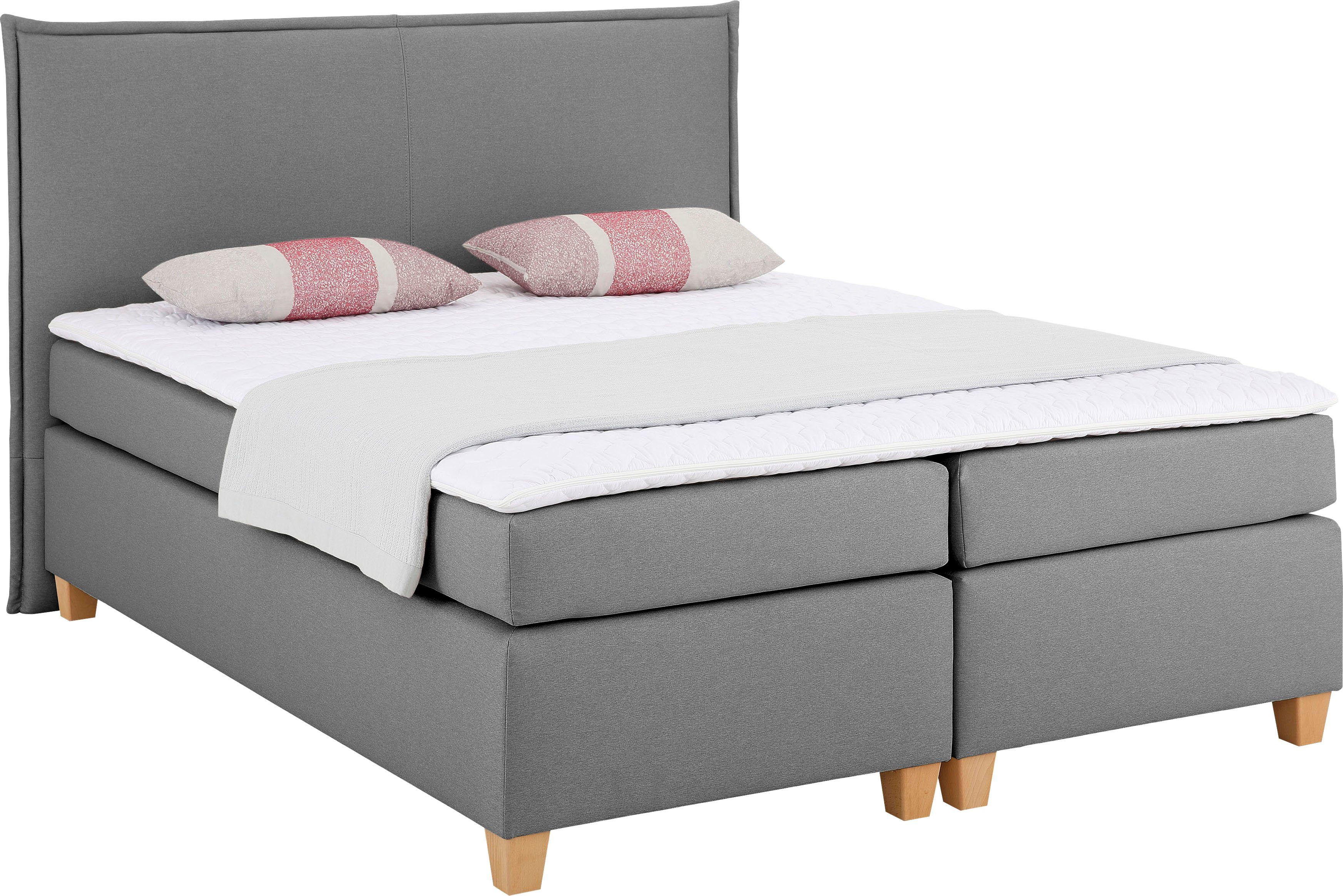 Home affaire Boxspring Houssay incl. topmatras, 5 breedtes, 2 hardheden ook in extra lang 220 cm