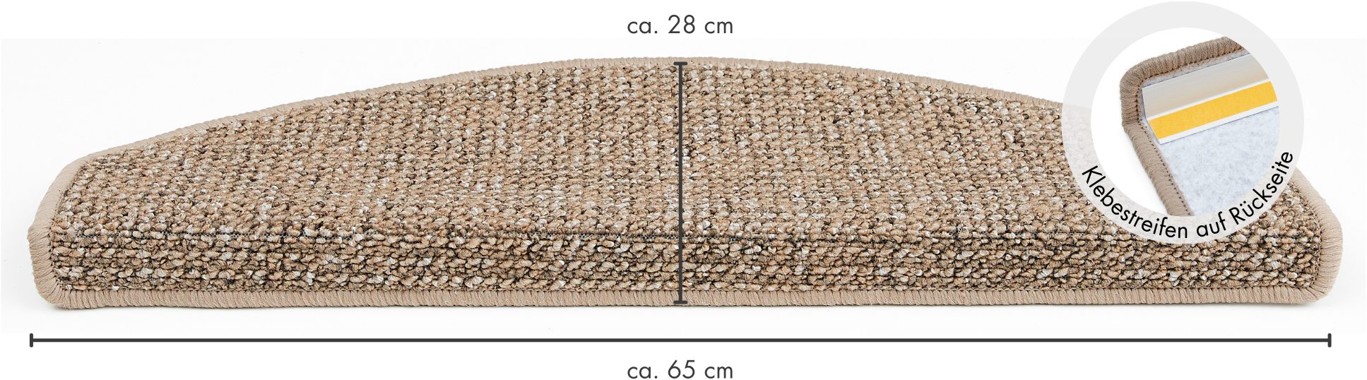 Andiamo Tredemat Saragossa, Made in Netherlands gemêleerd, zelfklevend, slijtvast, 15 stuks in een set