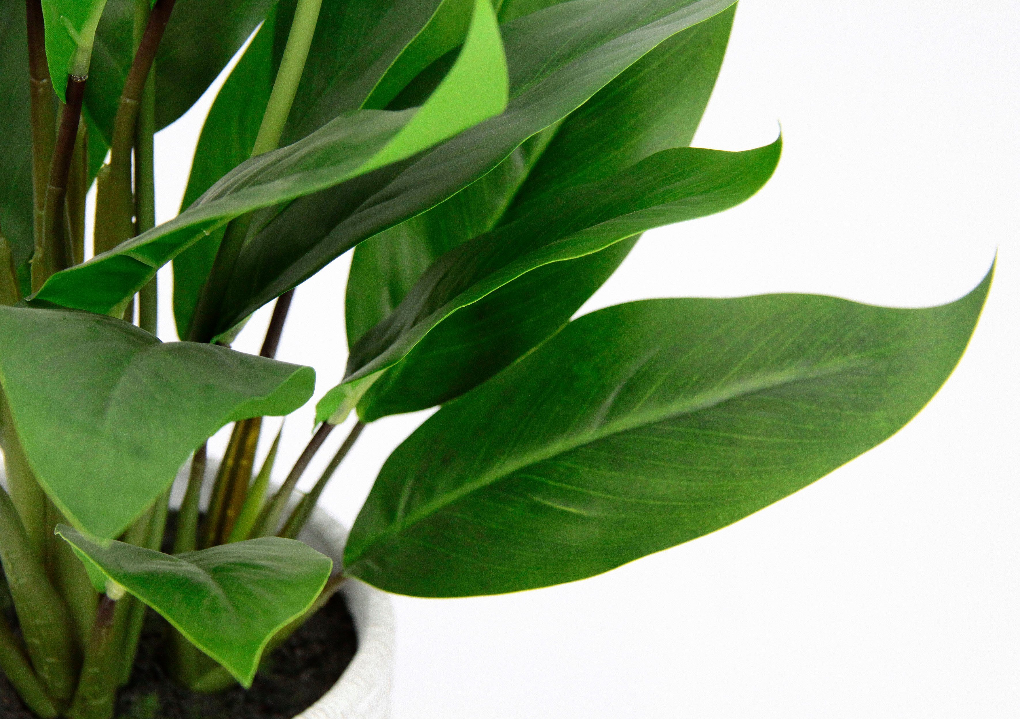 I.GE.A. Kunstplant Spathiphyllum in pot anthurium calla flamingobloem exotische plant met witte bloemen (1 stuk)